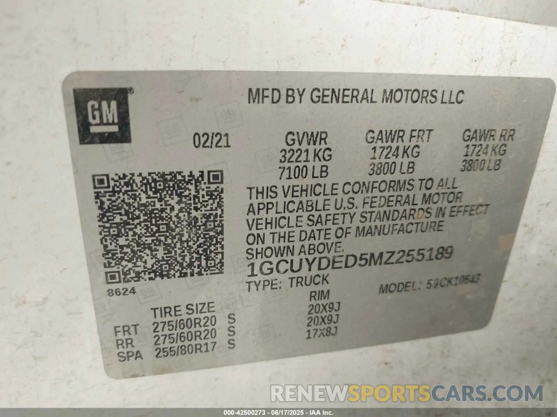 9 fotografías del automóvil dañado 1GCUYDED5MZ255189 CHEVROLET SILVERADO 1500 2021