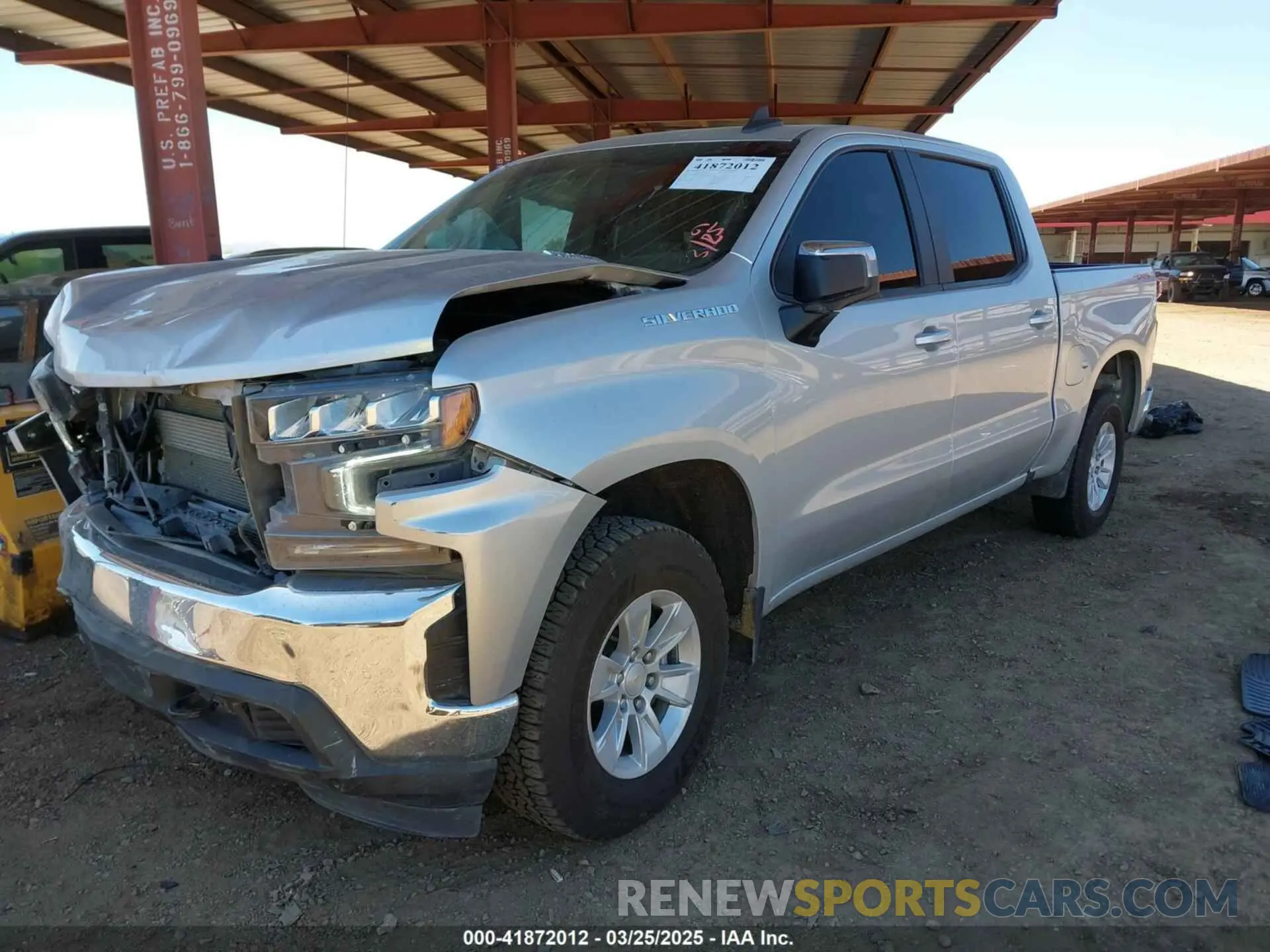 2 fotografías del automóvil dañado 1GCUYDET1MZ365518 CHEVROLET SILVERADO 1500 2021