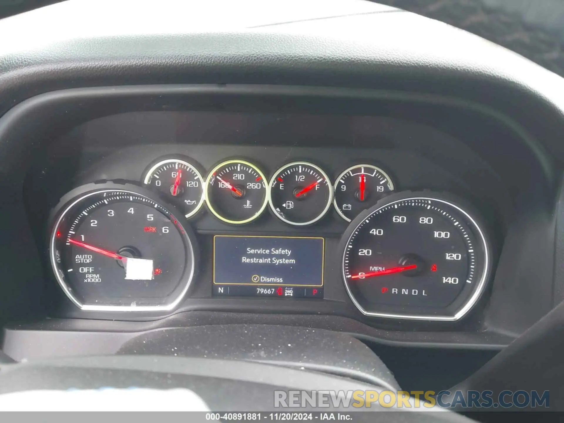 7 fotografías del automóvil dañado 1GCUYEEDXMZ387645 CHEVROLET SILVERADO 1500 2021
