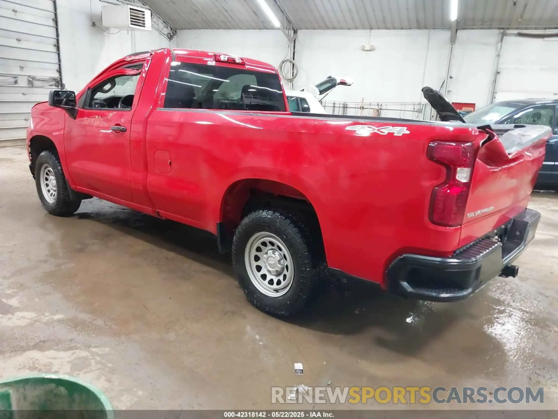 3 fotografías del automóvil dañado 3GCNYAEF9MG275059 CHEVROLET SILVERADO 1500 2021