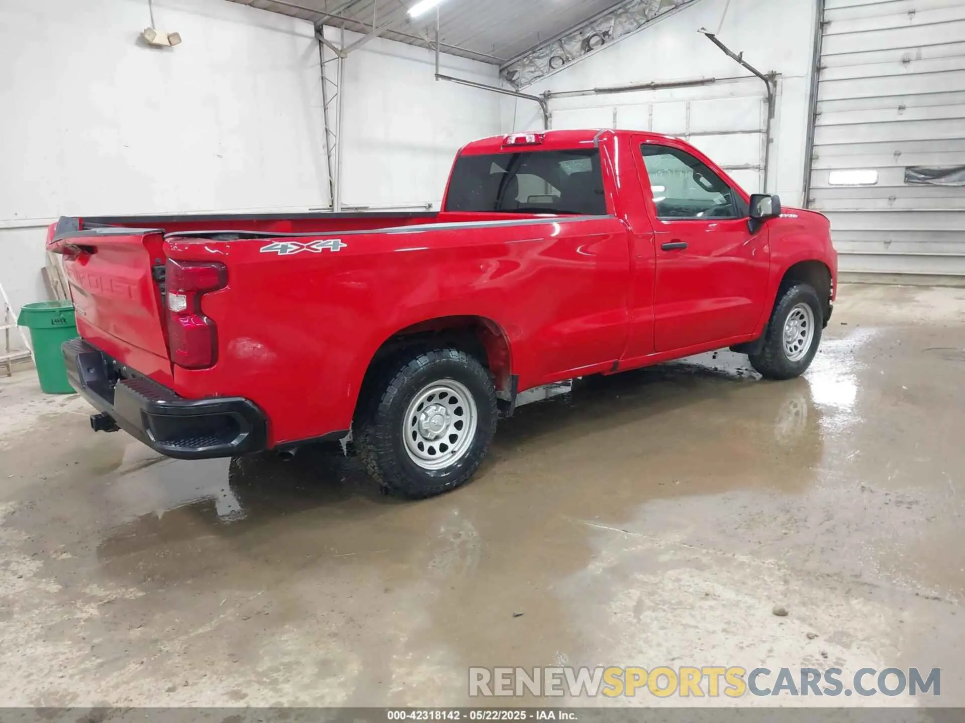 4 fotografías del automóvil dañado 3GCNYAEF9MG275059 CHEVROLET SILVERADO 1500 2021