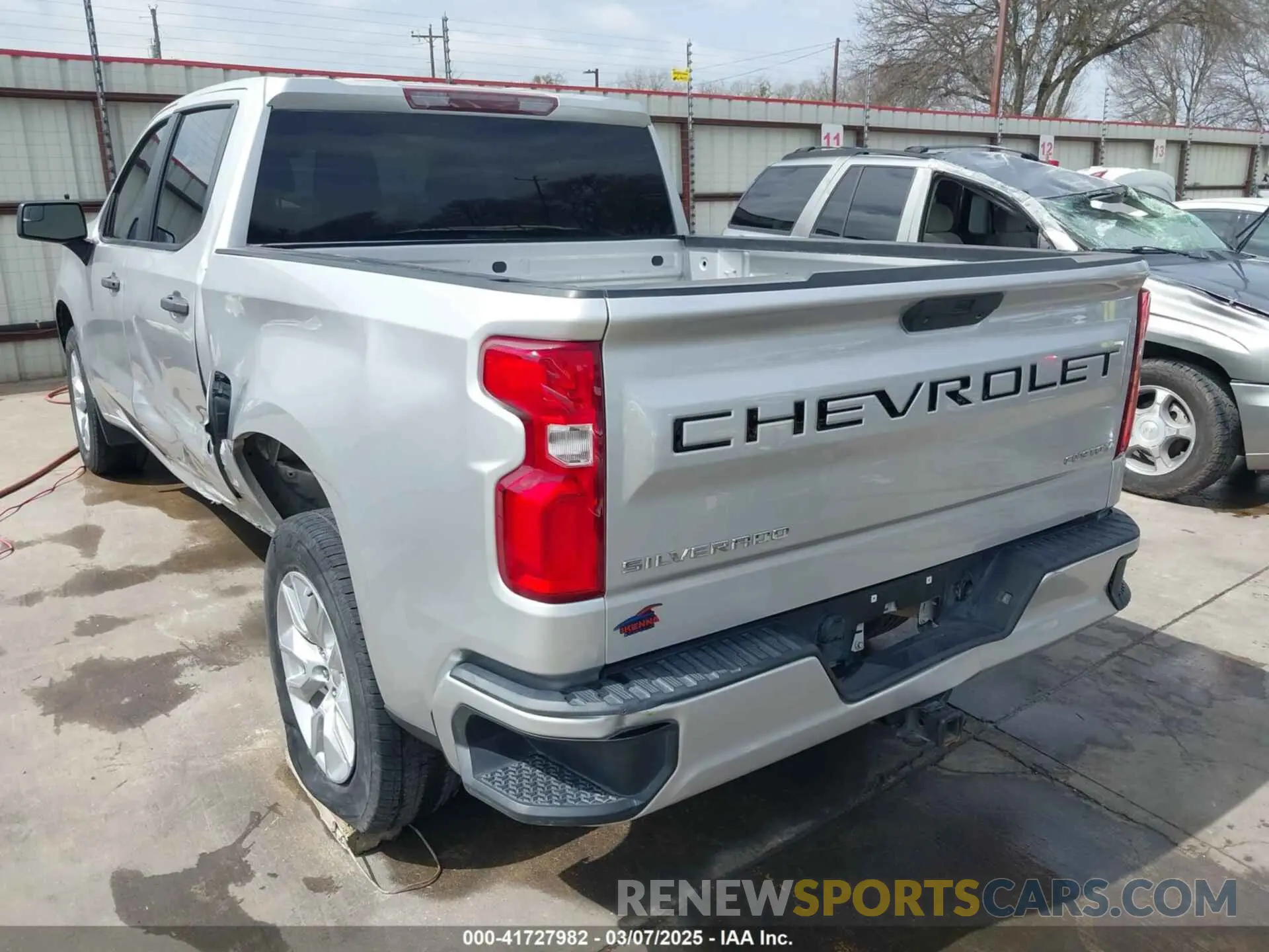 3 fotografías del automóvil dañado 3GCPWBEH7MG128776 CHEVROLET SILVERADO 1500 2021