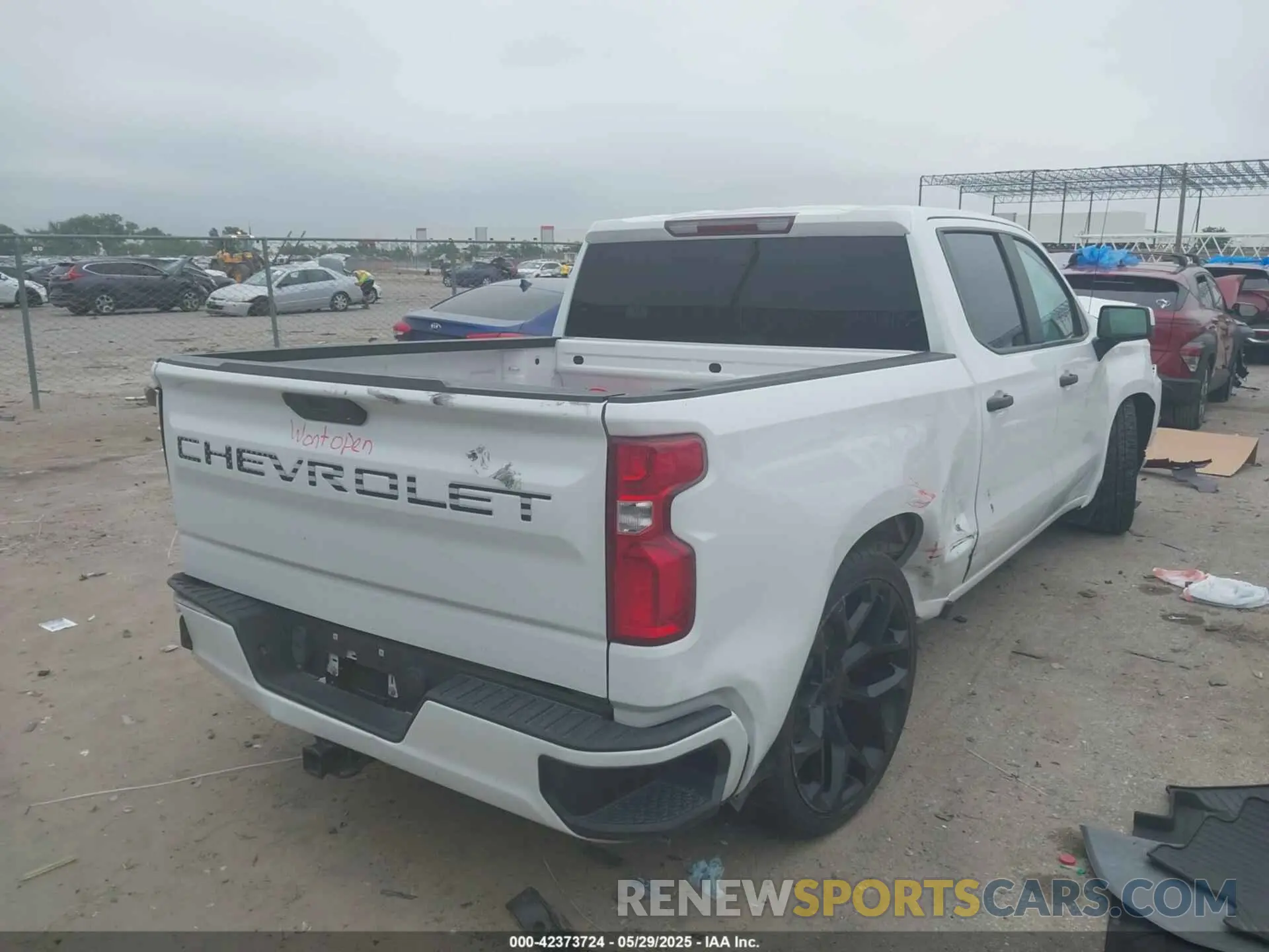 4 fotografías del automóvil dañado 3GCPWBEK9MG102403 CHEVROLET SILVERADO 1500 2021