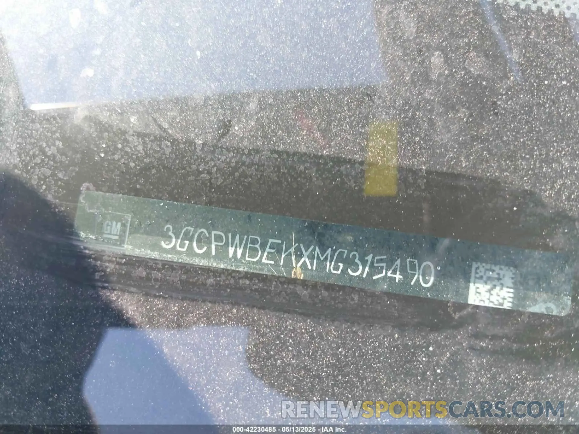 9 fotografías del automóvil dañado 3GCPWBEKXMG315490 CHEVROLET SILVERADO 1500 2021