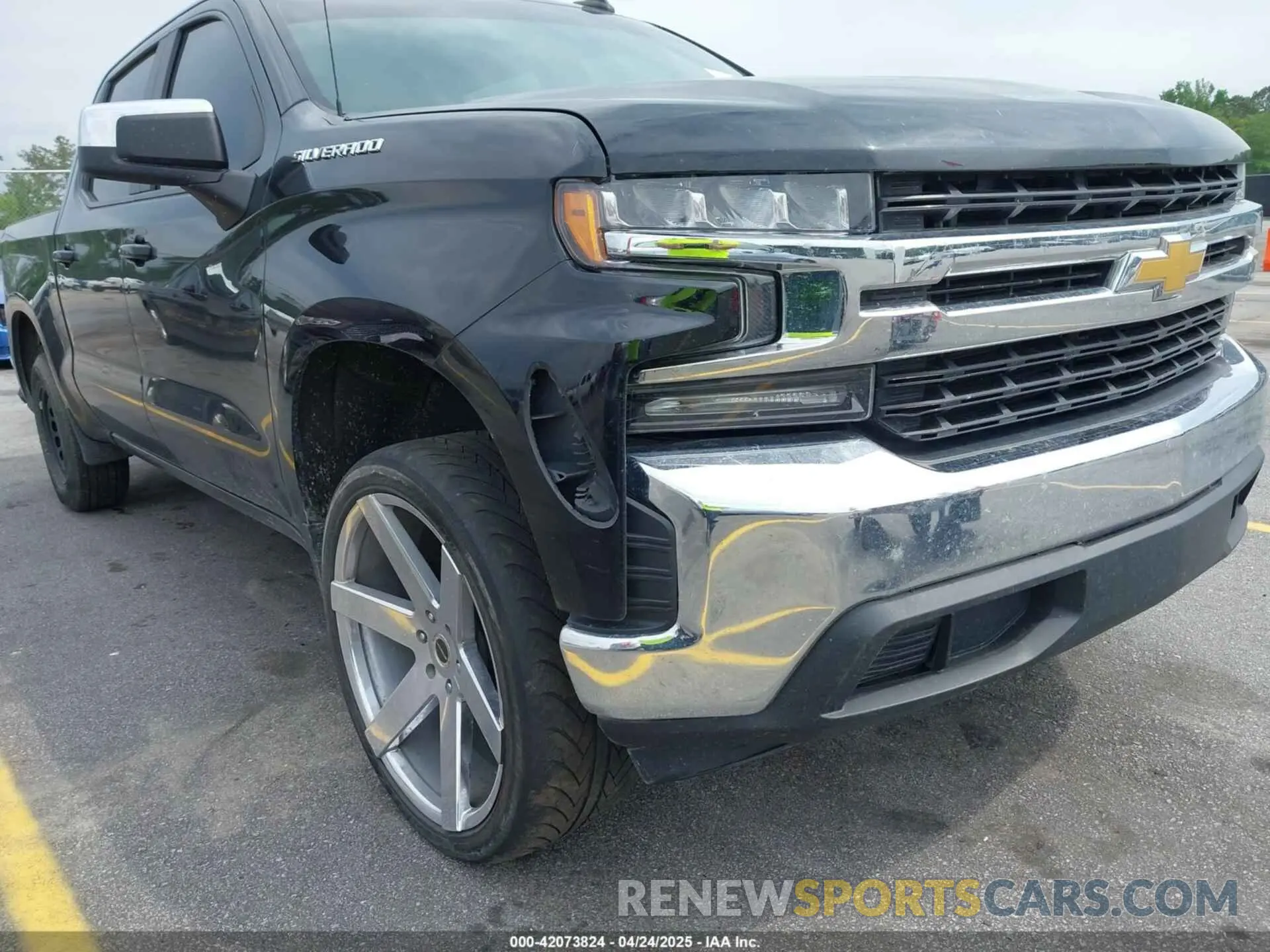 6 fotografías del automóvil dañado 3GCPWCED3MG343252 CHEVROLET SILVERADO 1500 2021