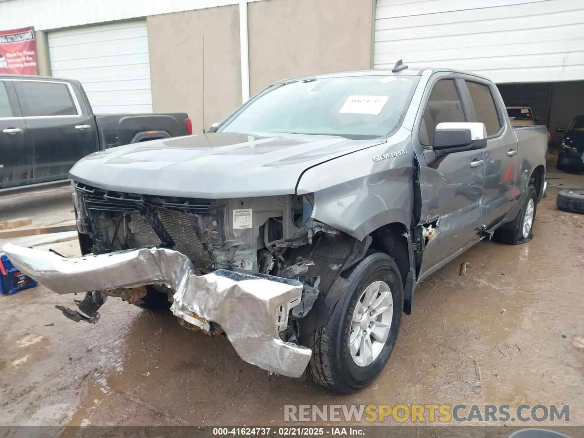 2 fotografías del automóvil dañado 3GCPWCED8MG186057 CHEVROLET SILVERADO 1500 2021