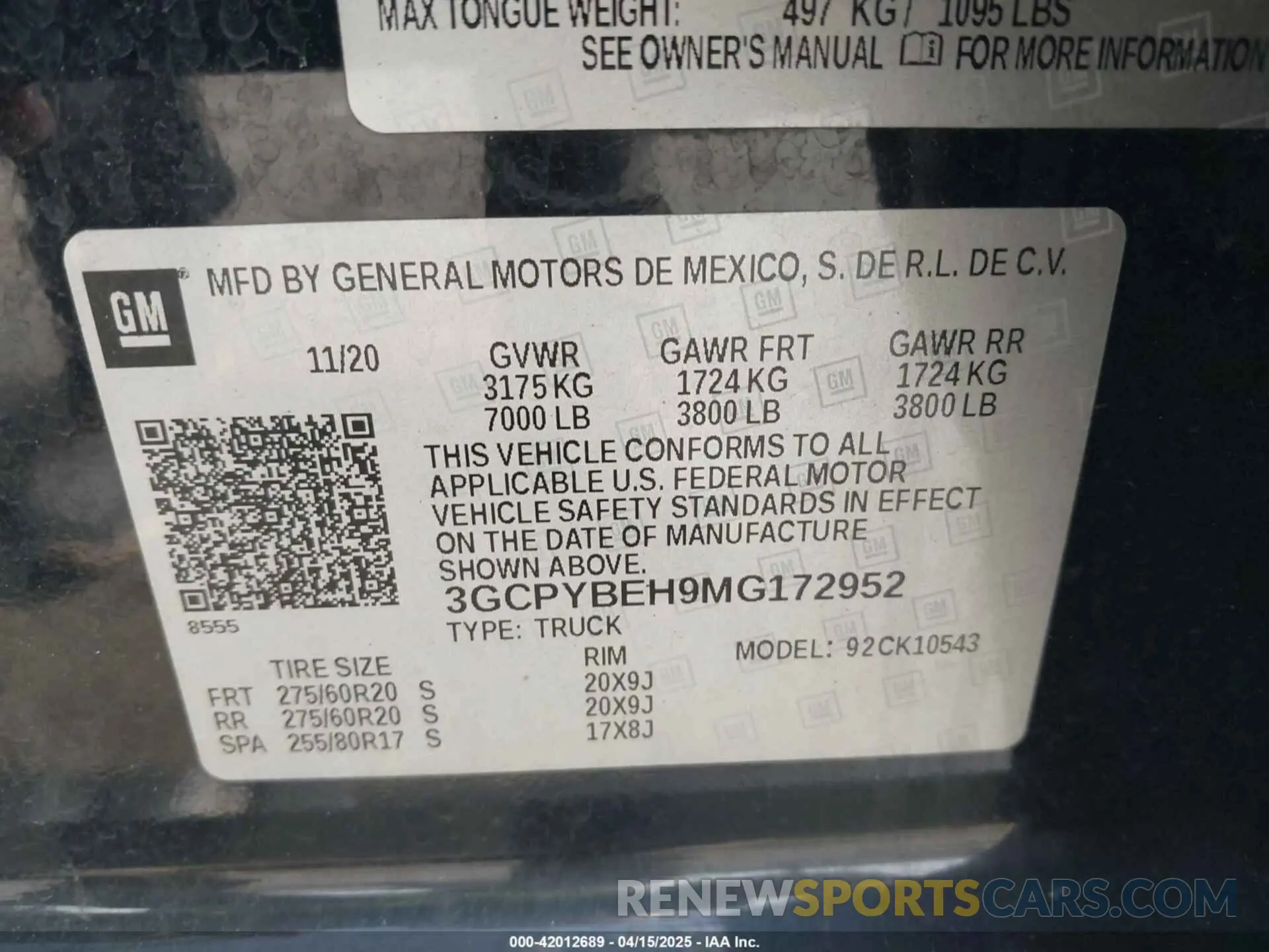 9 fotografías del automóvil dañado 3GCPYBEH9MG172952 CHEVROLET SILVERADO 1500 2021