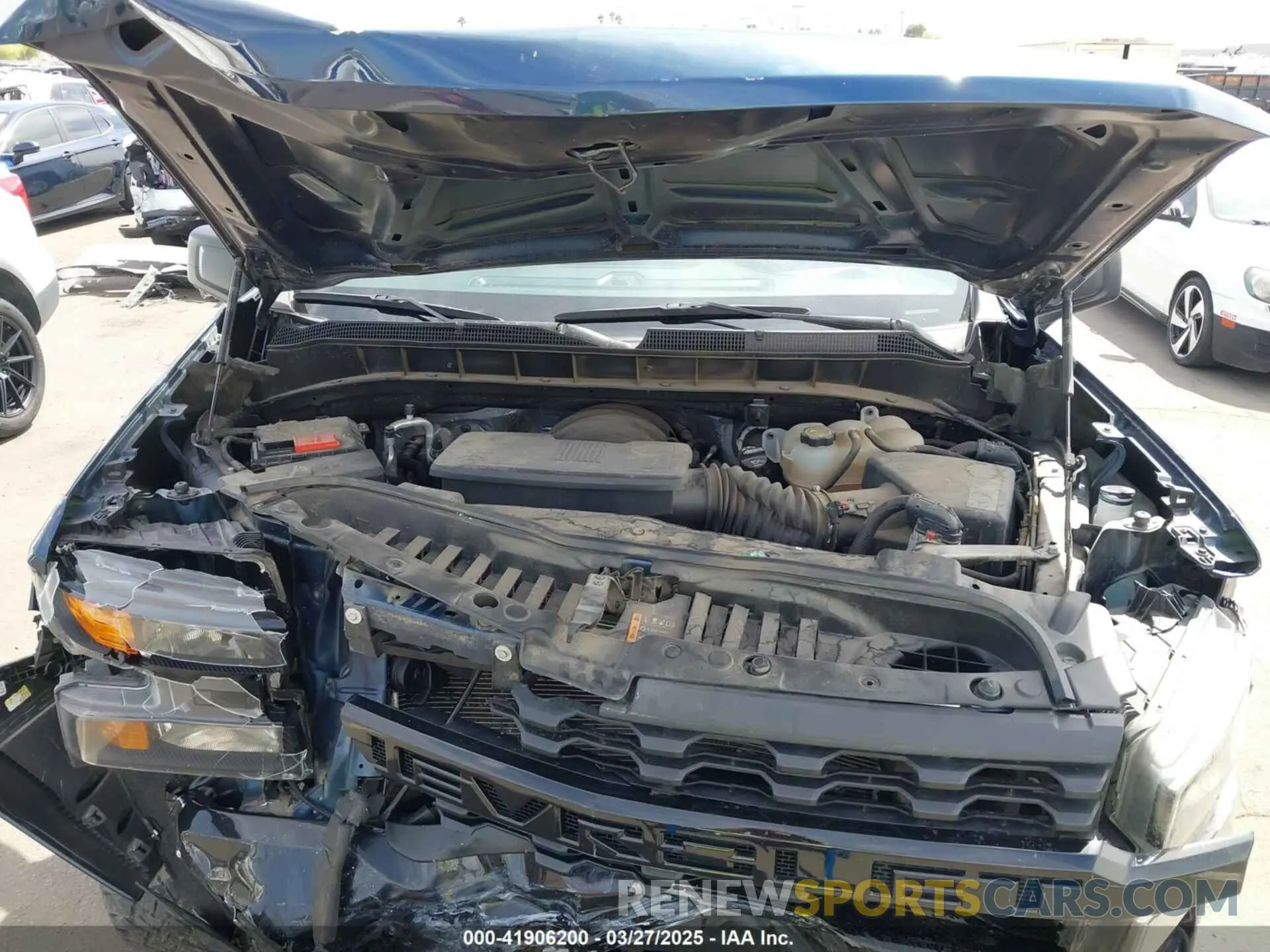 10 fotografías del automóvil dañado 3GCPYCEF0MG137222 CHEVROLET SILVERADO 1500 2021