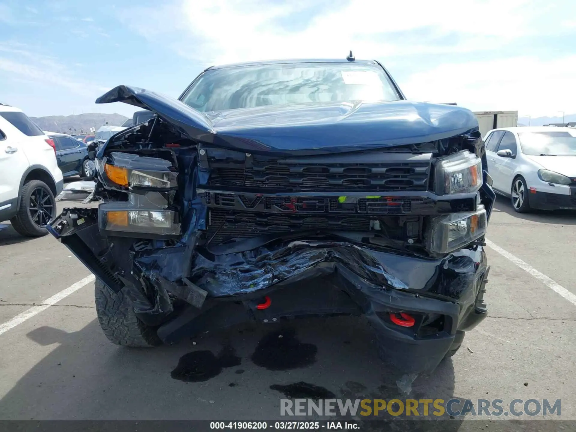 12 fotografías del automóvil dañado 3GCPYCEF0MG137222 CHEVROLET SILVERADO 1500 2021