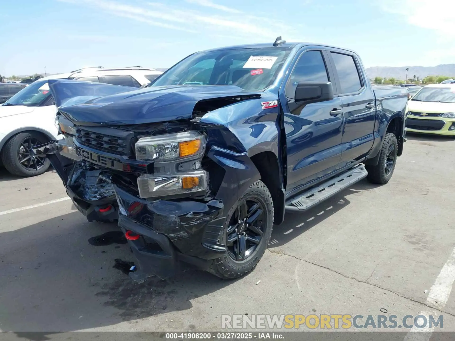 2 fotografías del automóvil dañado 3GCPYCEF0MG137222 CHEVROLET SILVERADO 1500 2021
