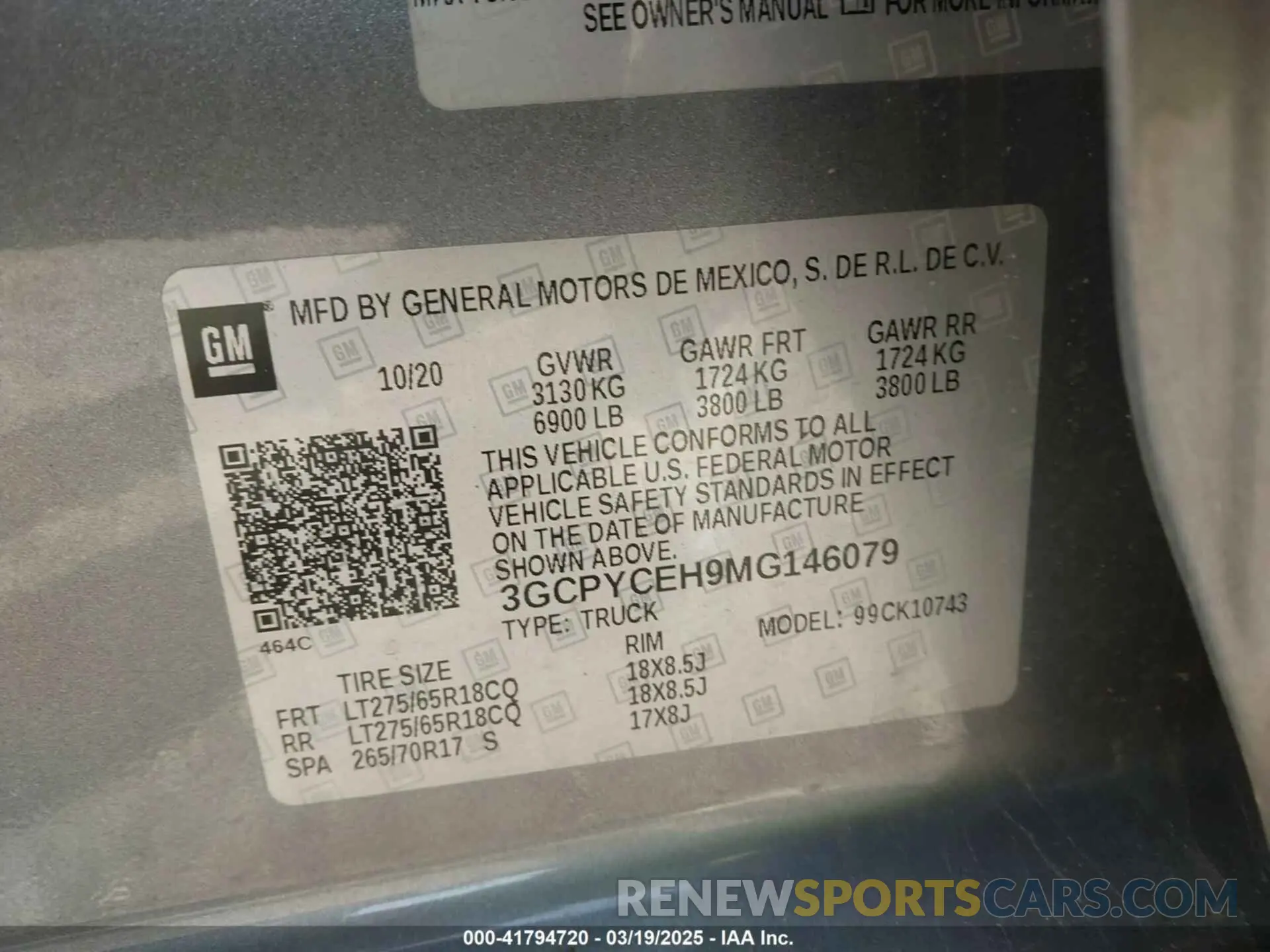 9 fotografías del automóvil dañado 3GCPYCEH9MG146079 CHEVROLET SILVERADO 1500 2021
