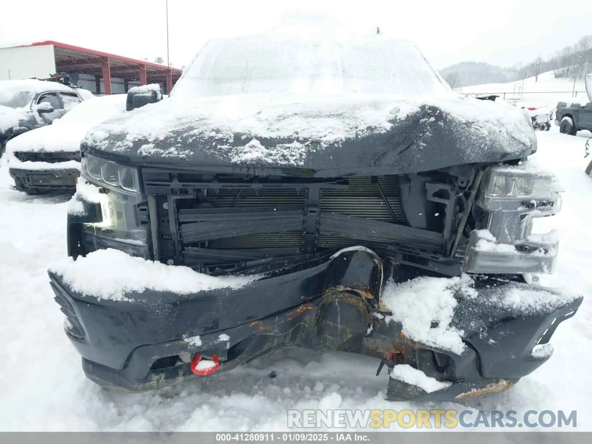 6 fotografías del automóvil dañado 3GCPYFED0MG298542 CHEVROLET SILVERADO 1500 2021