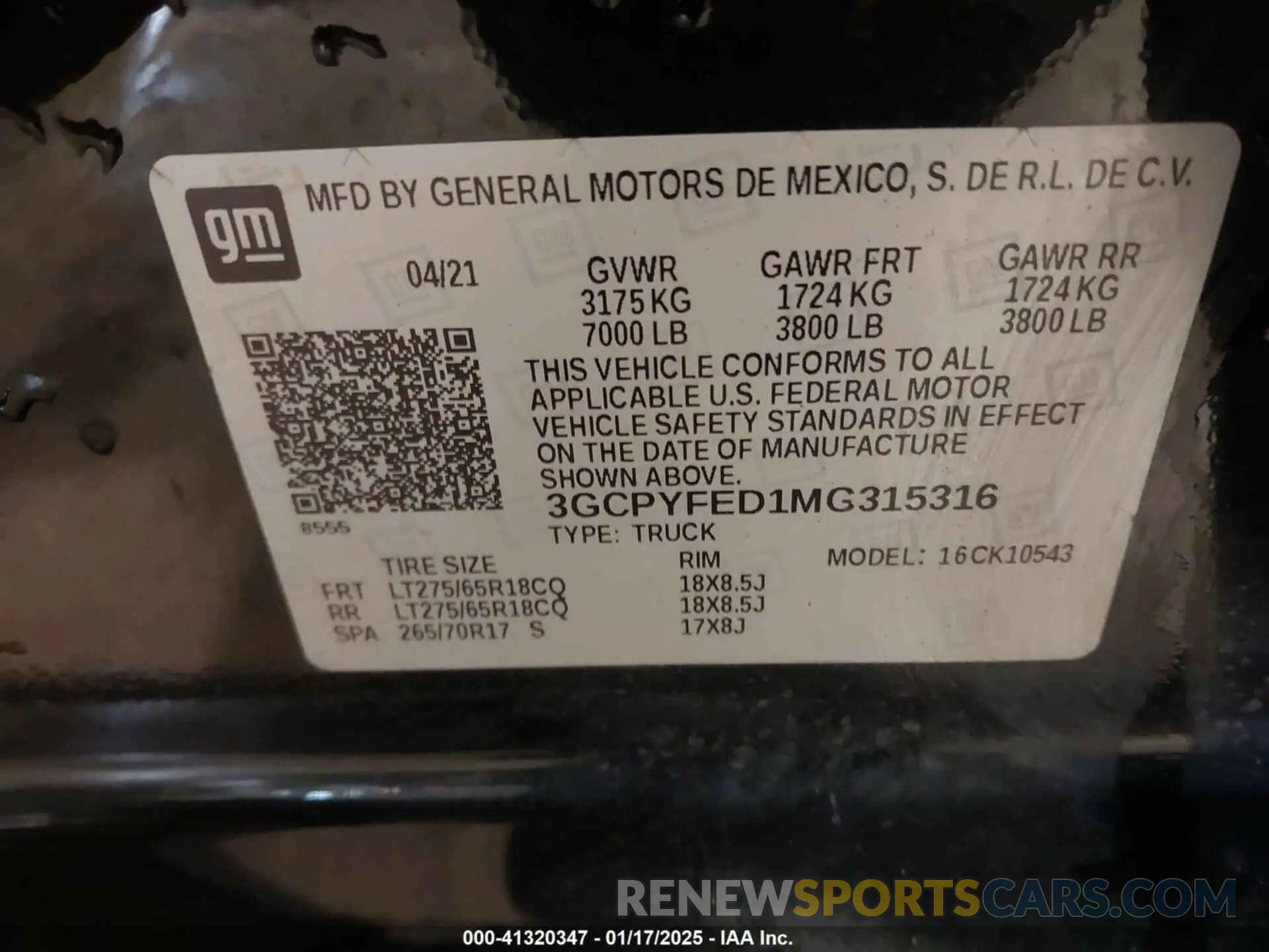 9 fotografías del automóvil dañado 3GCPYFED1MG315316 CHEVROLET SILVERADO 1500 2021