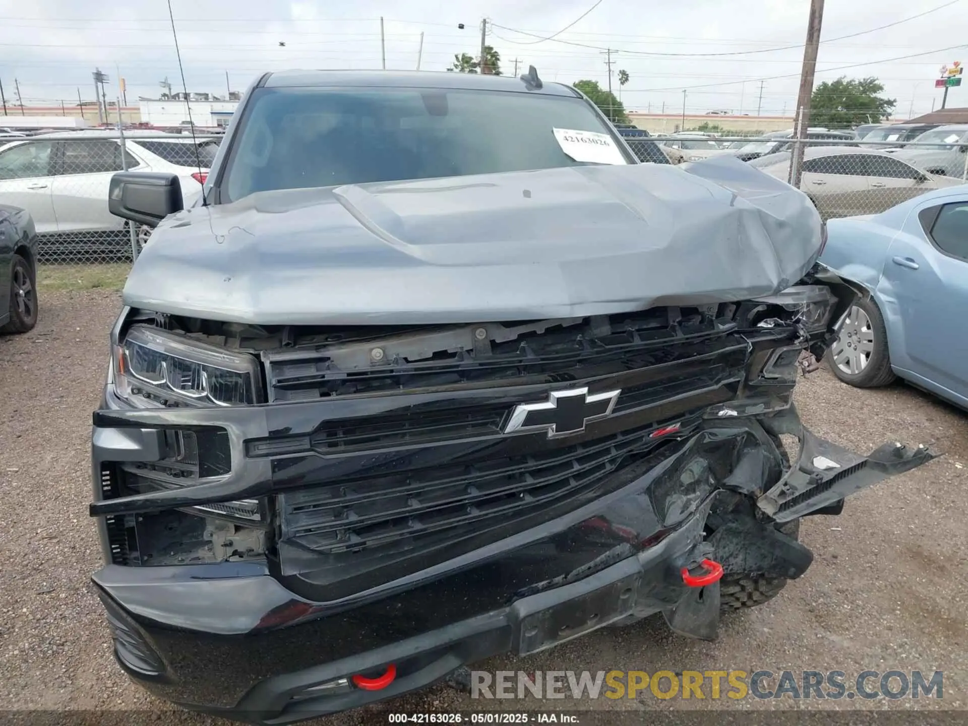 6 fotografías del automóvil dañado 3GCPYFEDXMG213626 CHEVROLET SILVERADO 1500 2021