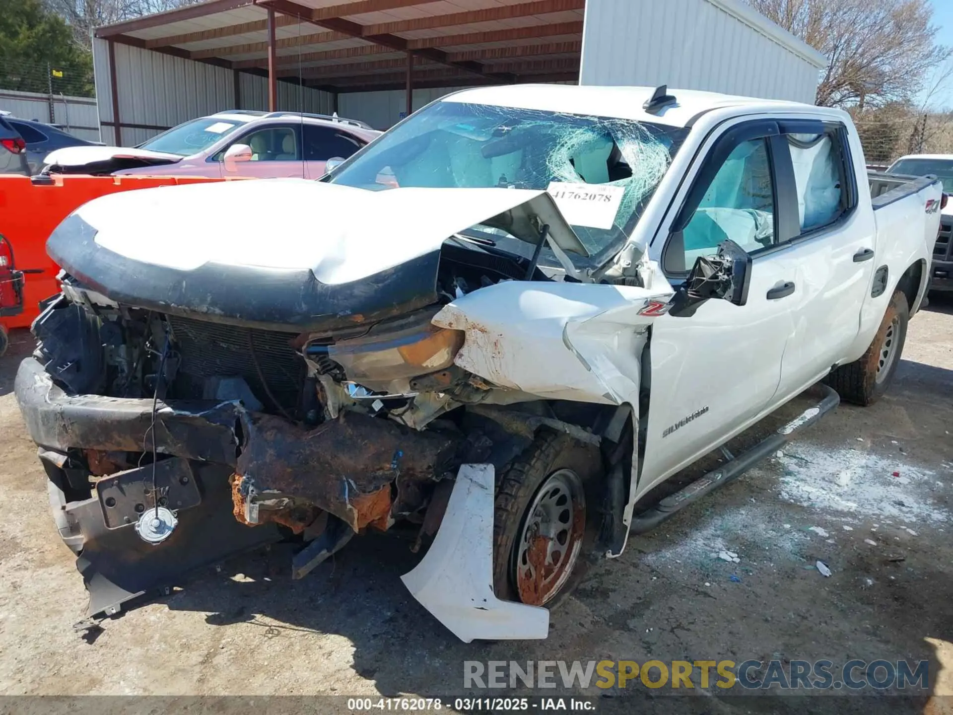 2 fotografías del automóvil dañado 3GCUYAEF0MG104602 CHEVROLET SILVERADO 1500 2021