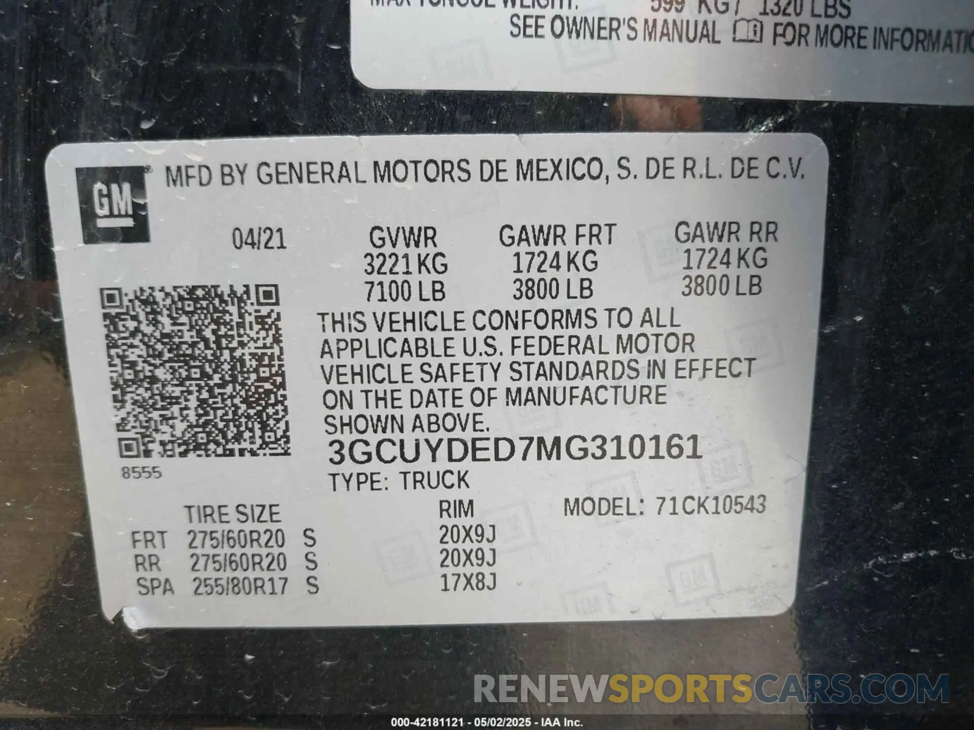 9 fotografías del automóvil dañado 3GCUYDED7MG310161 CHEVROLET SILVERADO 1500 2021
