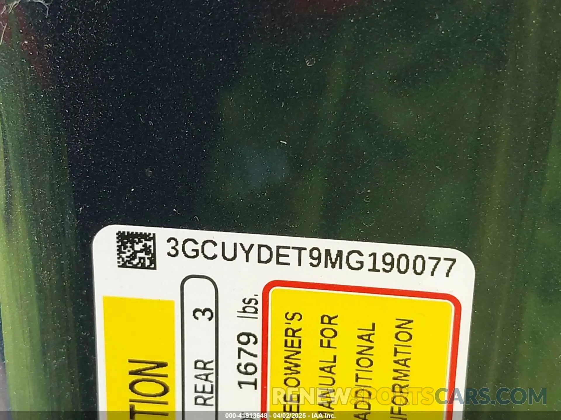 9 fotografías del automóvil dañado 3GCUYDET9MG190077 CHEVROLET SILVERADO 1500 2021