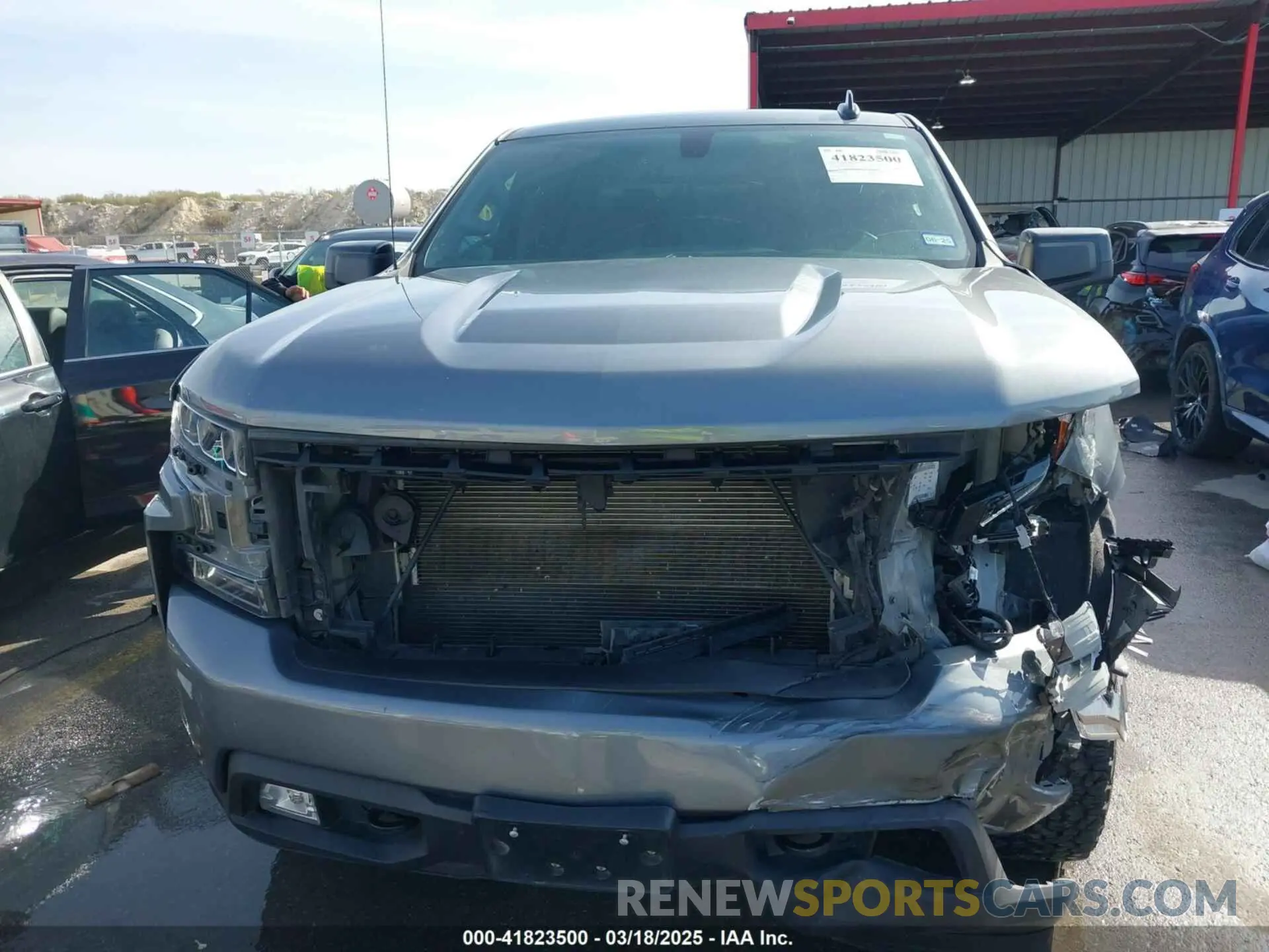 12 fotografías del automóvil dañado 3GCUYEED1MG310291 CHEVROLET SILVERADO 1500 2021