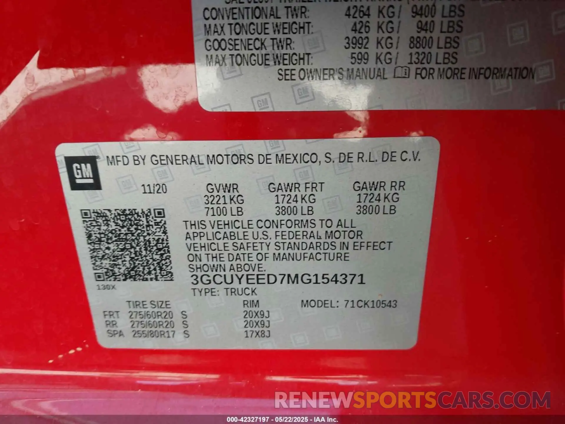 9 fotografías del automóvil dañado 3GCUYEED7MG154371 CHEVROLET SILVERADO 1500 2021