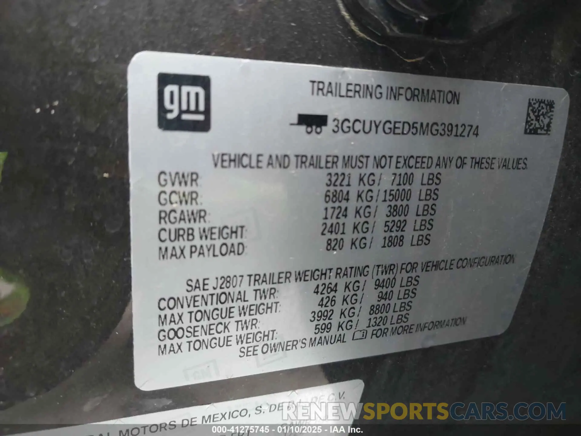9 fotografías del automóvil dañado 3GCUYGED5MG391274 CHEVROLET SILVERADO 1500 2021