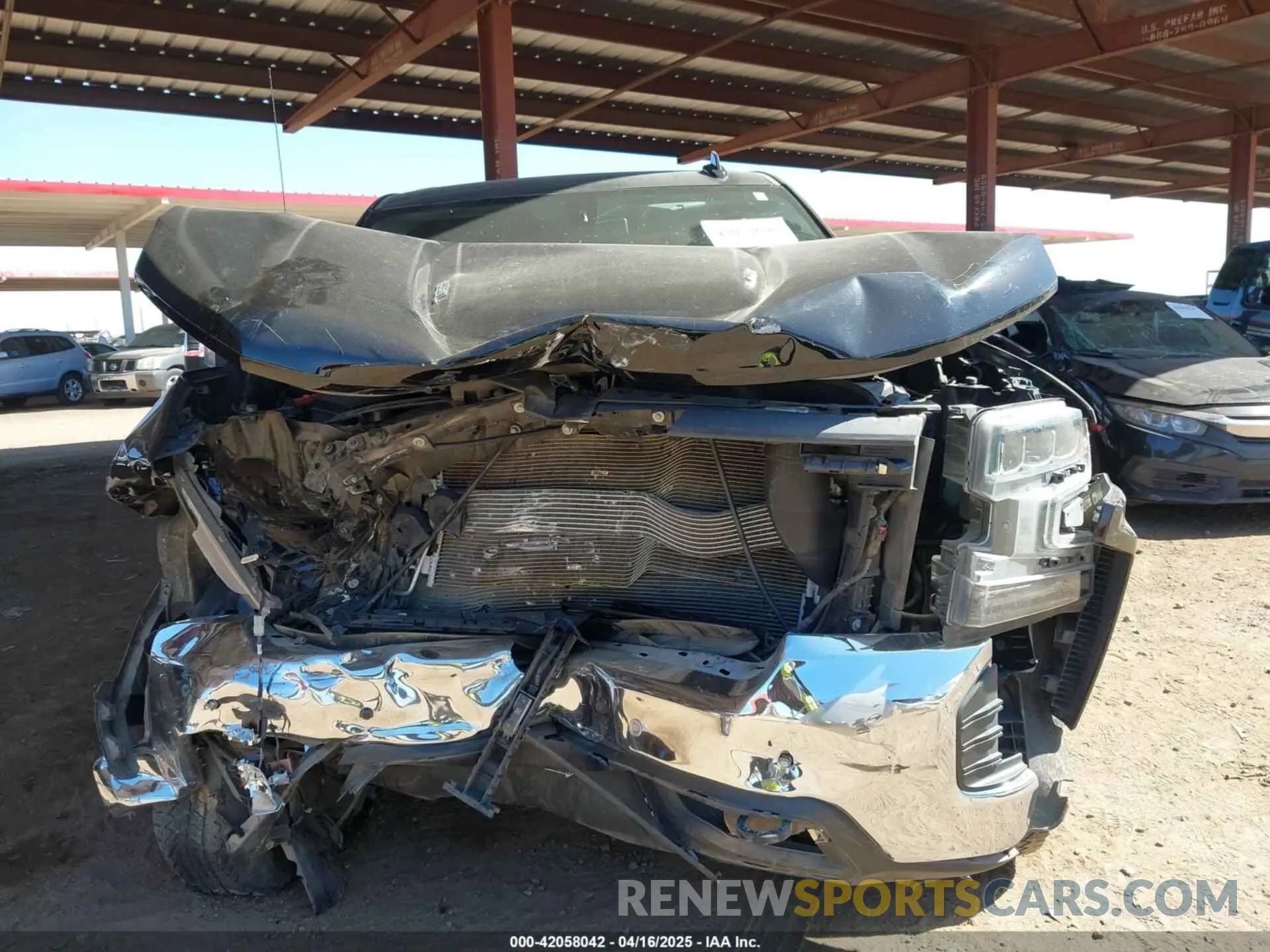 12 fotografías del automóvil dañado 3GCUYGEL4MG385408 CHEVROLET SILVERADO 1500 2021