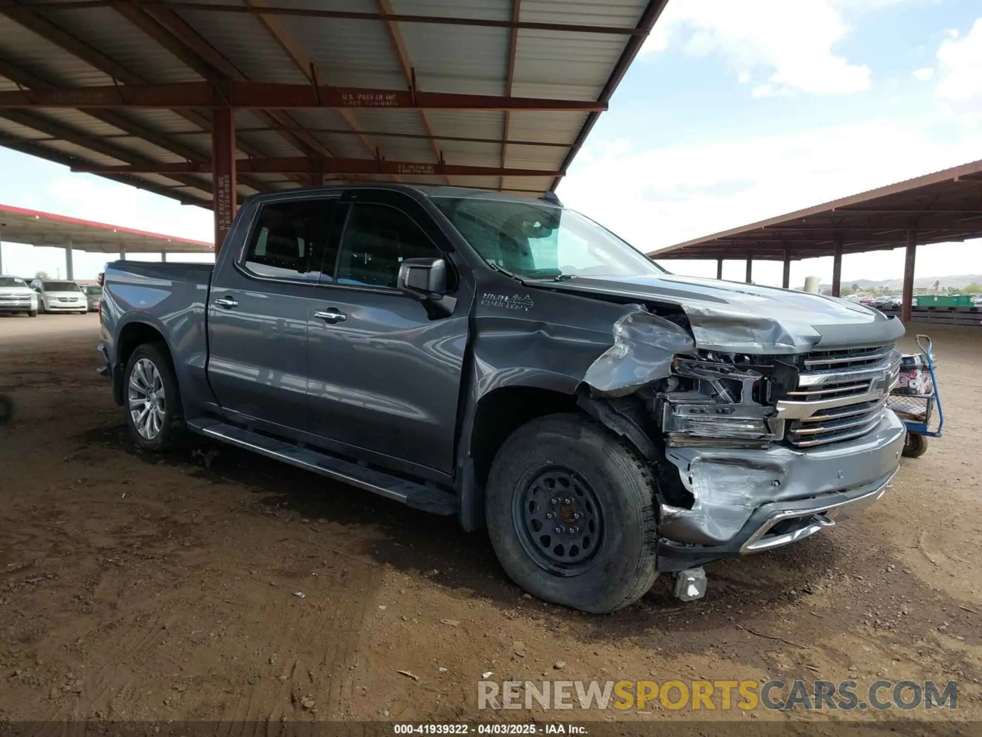 1 fotografías del automóvil dañado 3GCUYHEL4MG297738 CHEVROLET SILVERADO 1500 2021