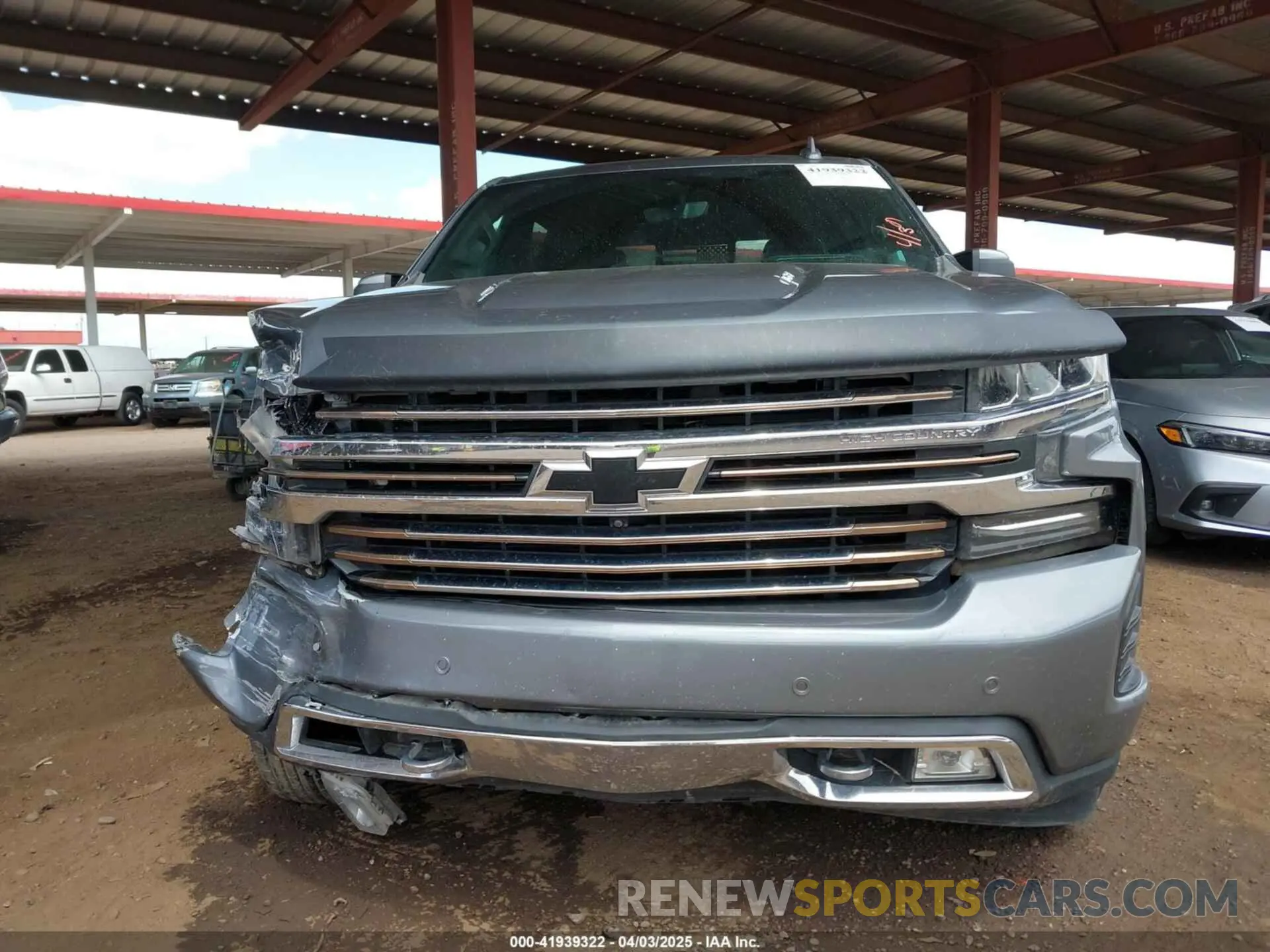 12 fotografías del automóvil dañado 3GCUYHEL4MG297738 CHEVROLET SILVERADO 1500 2021