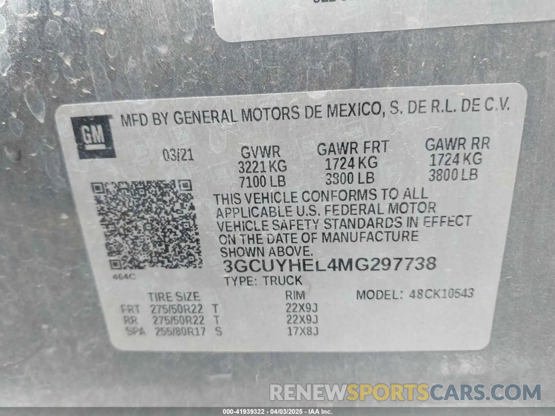 9 fotografías del automóvil dañado 3GCUYHEL4MG297738 CHEVROLET SILVERADO 1500 2021