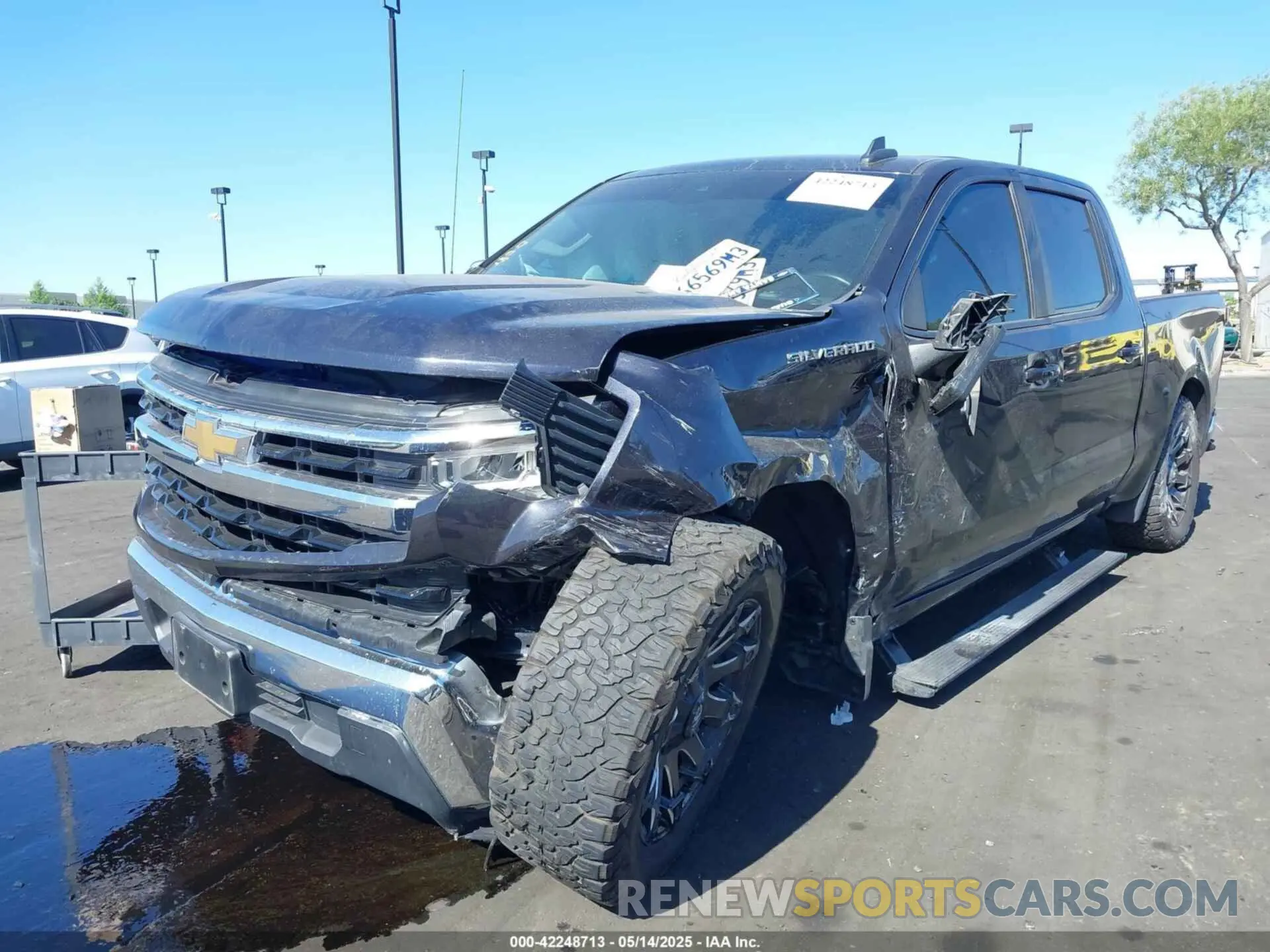2 fotografías del automóvil dañado 1GCPACEK1NZ530813 CHEVROLET SILVERADO 1500 2022