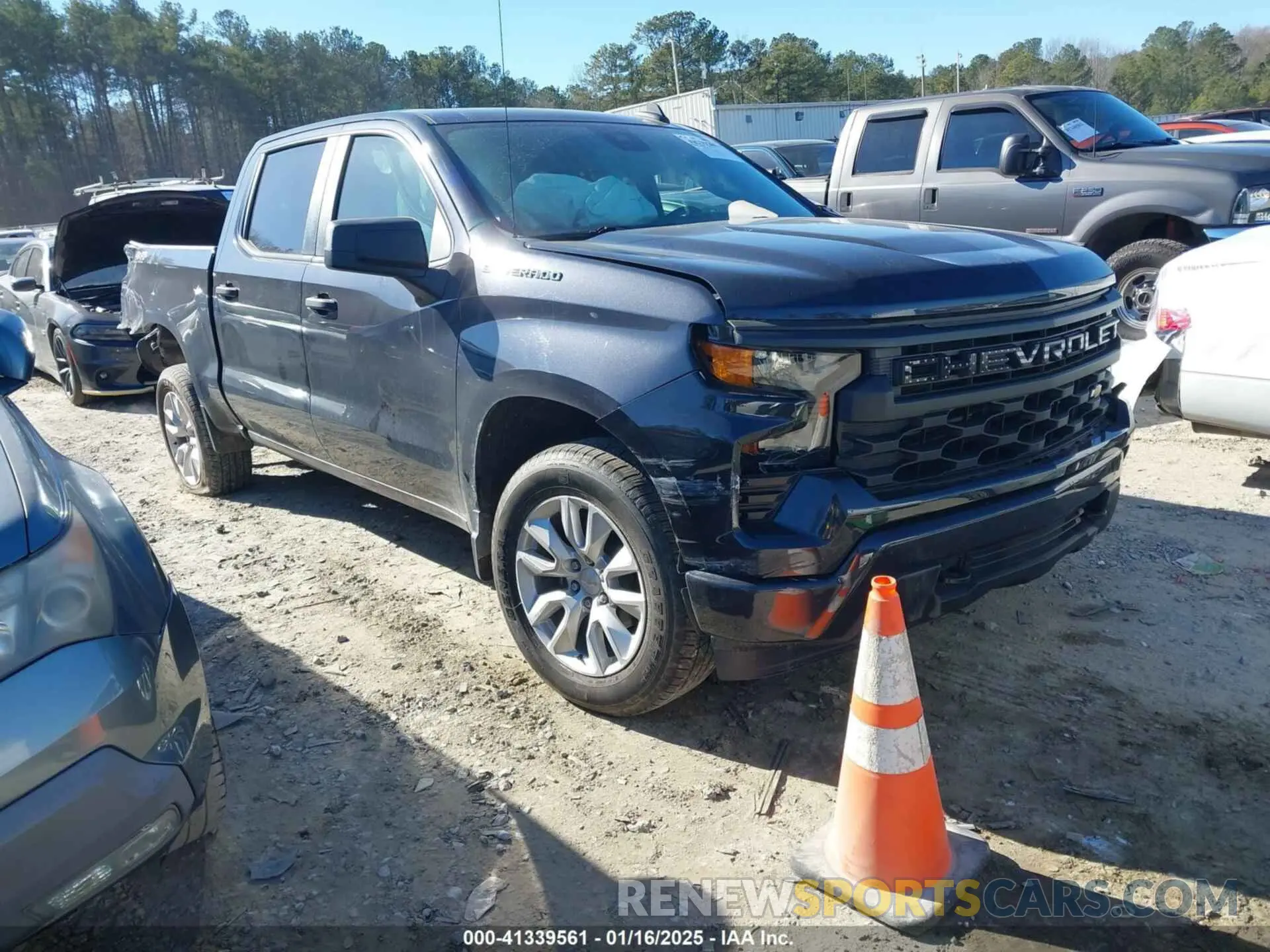 1 fotografías del automóvil dañado 1GCPDBEK0NZ604529 CHEVROLET SILVERADO 1500 2022