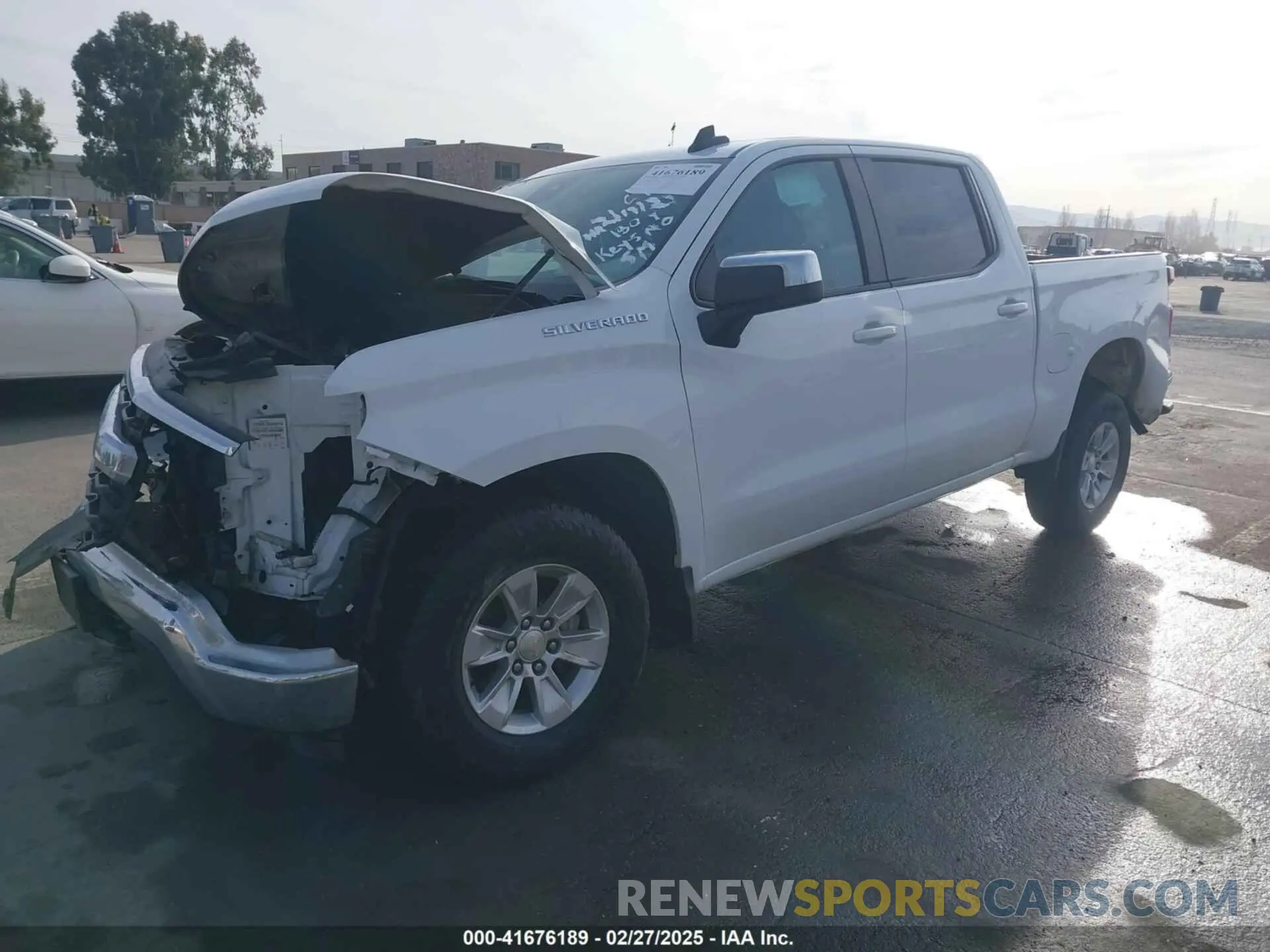 2 fotografías del automóvil dañado 1GCPDDEK5NZ503949 CHEVROLET SILVERADO 1500 2022