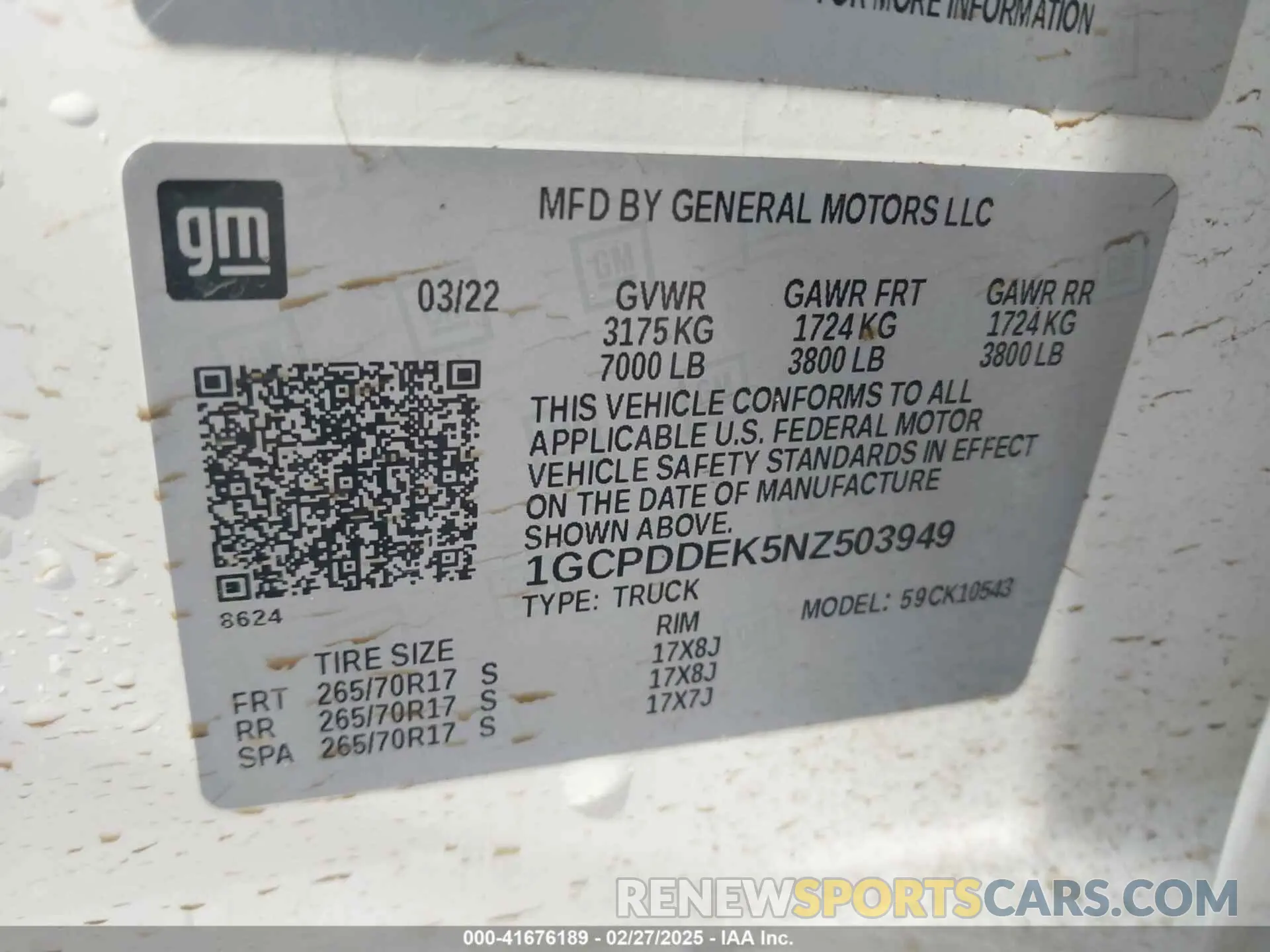 9 fotografías del automóvil dañado 1GCPDDEK5NZ503949 CHEVROLET SILVERADO 1500 2022