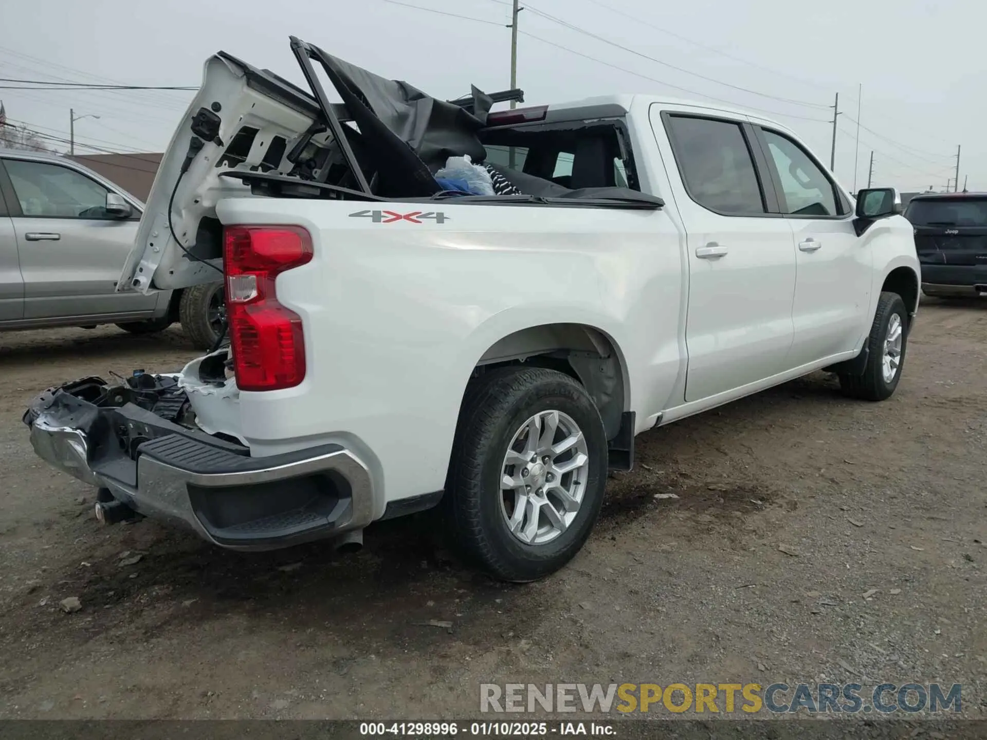 4 fotografías del automóvil dañado 1GCPDKEK3NZ611703 CHEVROLET SILVERADO 1500 2022