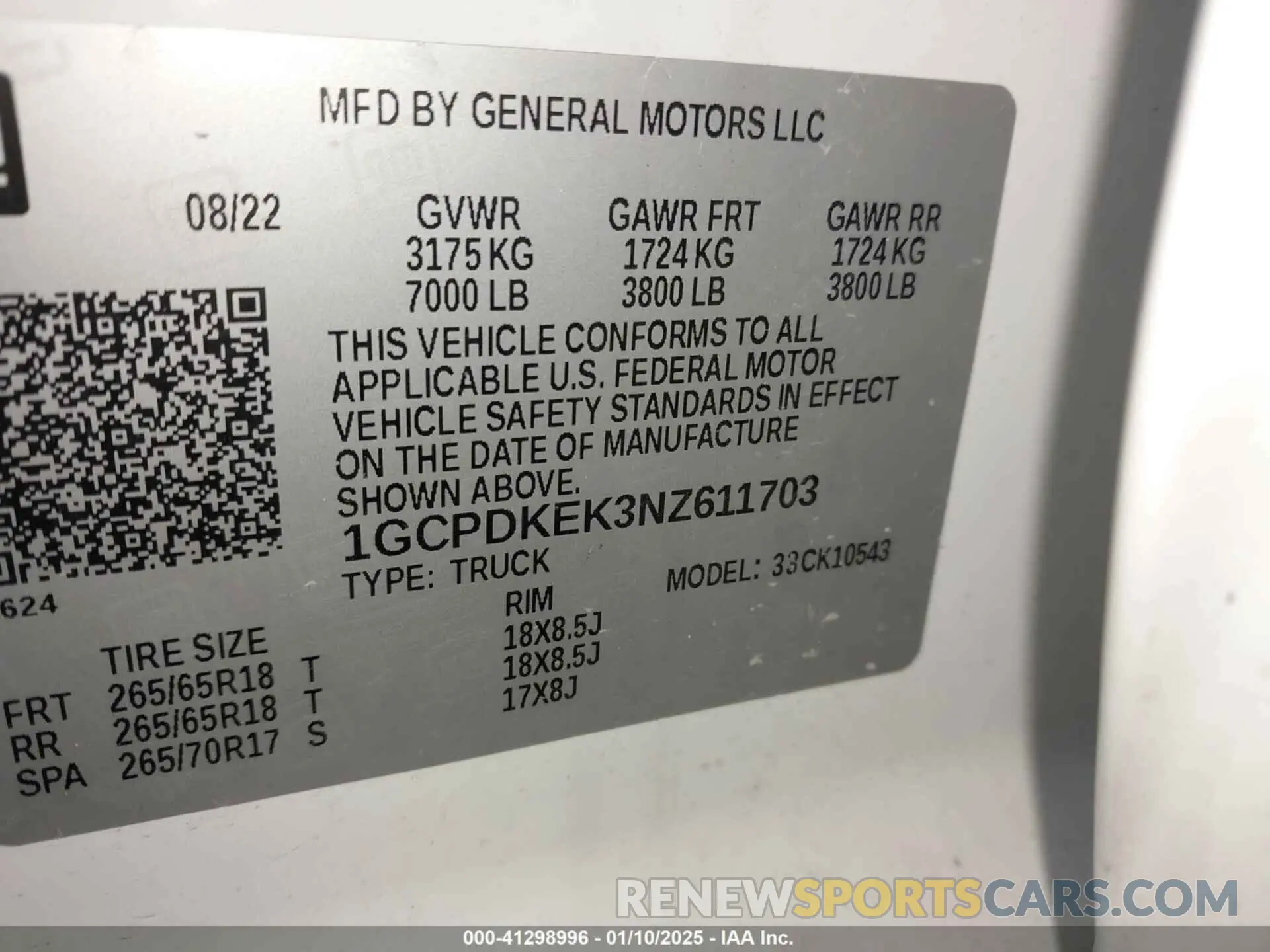 9 fotografías del automóvil dañado 1GCPDKEK3NZ611703 CHEVROLET SILVERADO 1500 2022