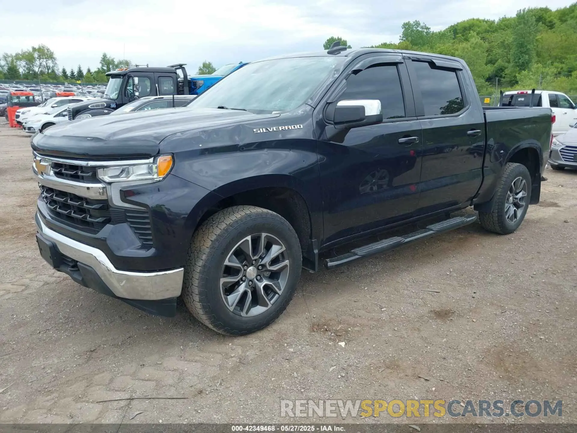 2 fotografías del automóvil dañado 1GCPDKEK7NZ585123 CHEVROLET SILVERADO 1500 2022