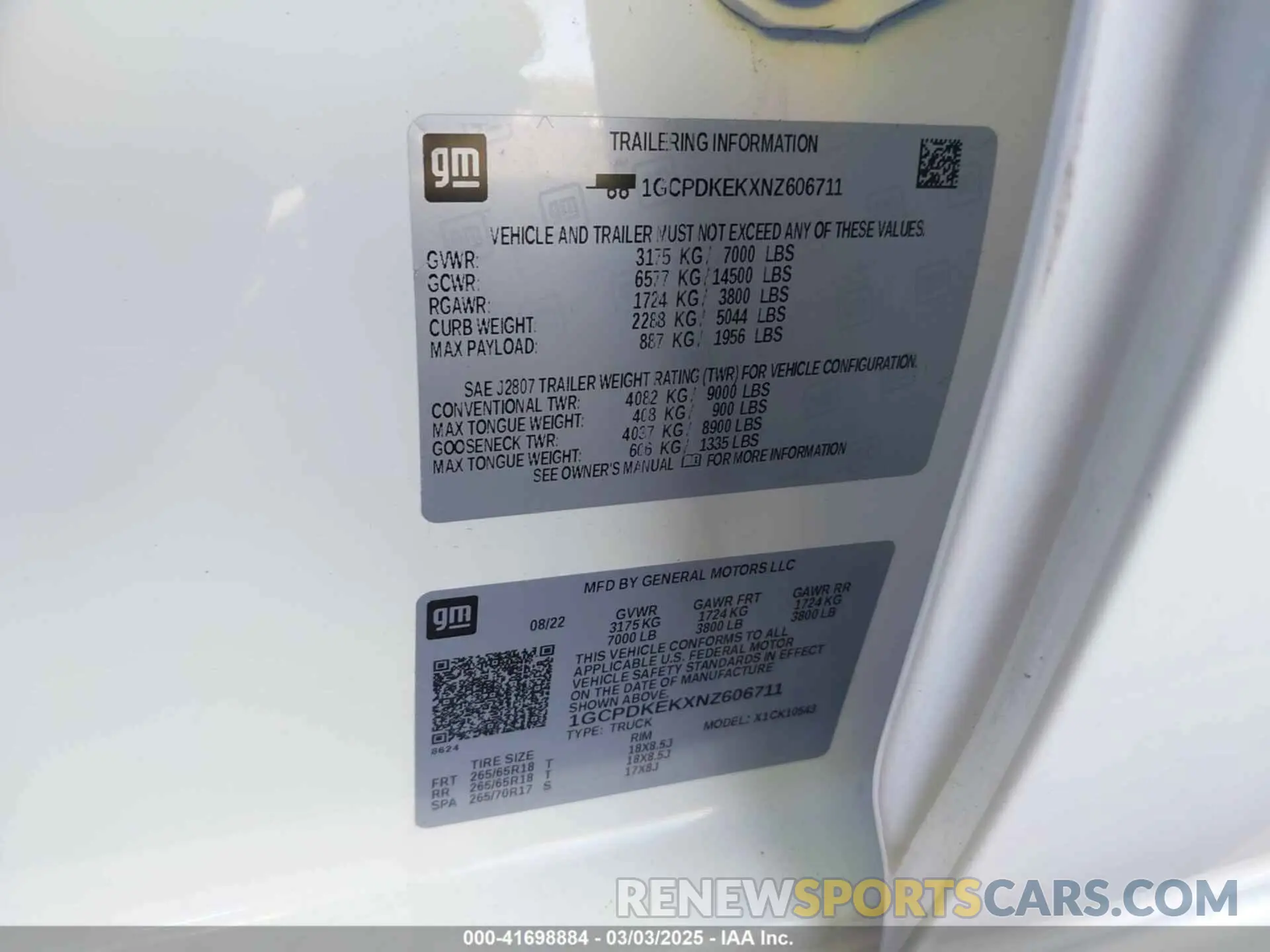 9 fotografías del automóvil dañado 1GCPDKEKXNZ606711 CHEVROLET SILVERADO 1500 2022