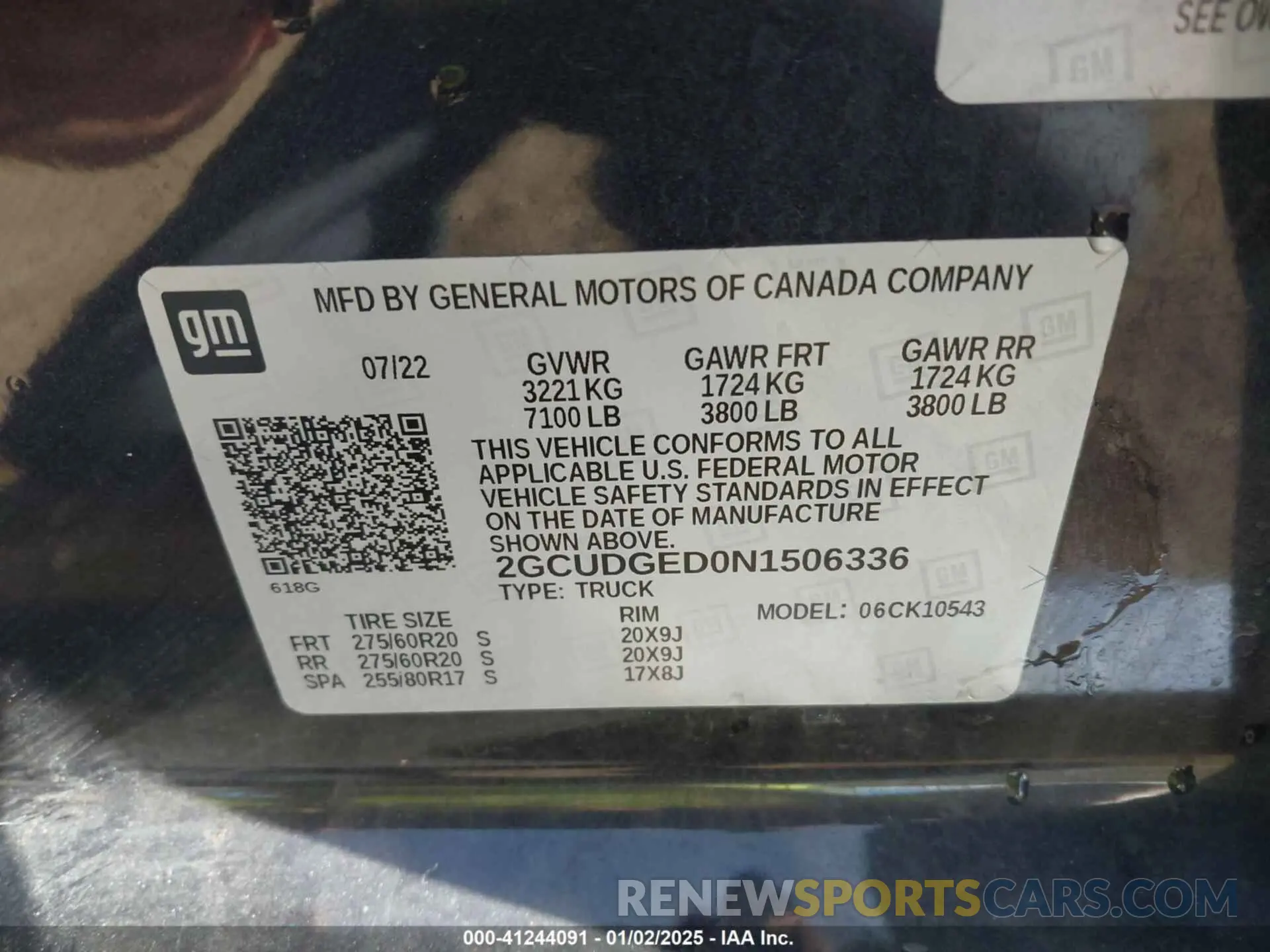 9 fotografías del automóvil dañado 2GCUDGED0N1506336 CHEVROLET SILVERADO 1500 2022