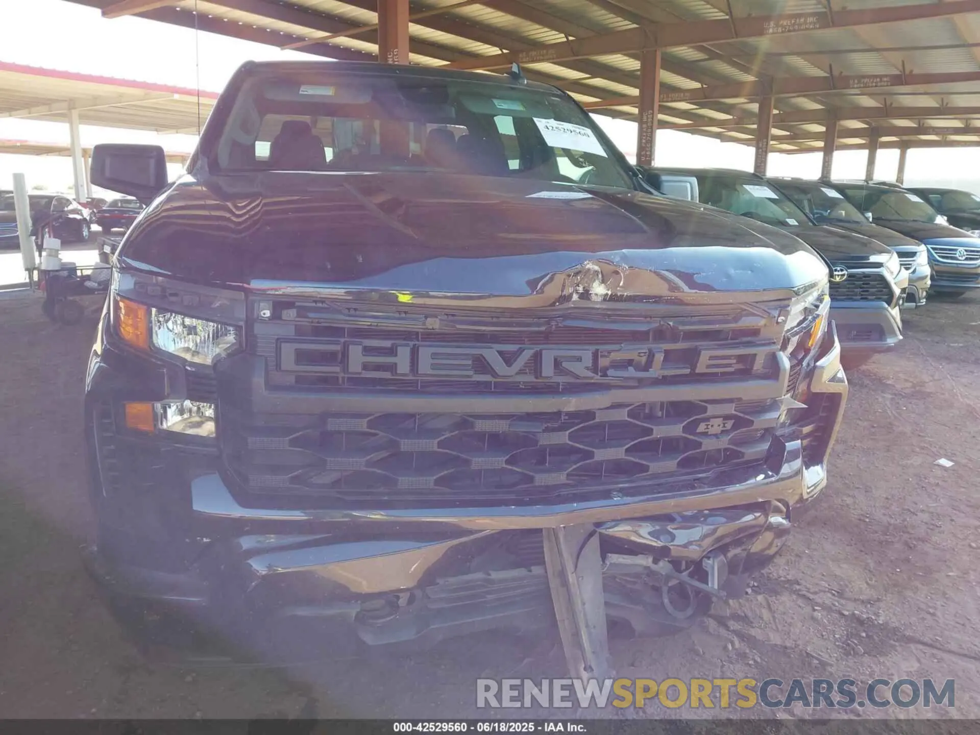 6 fotografías del automóvil dañado 3GCPABEK8NG538546 CHEVROLET SILVERADO 1500 2022