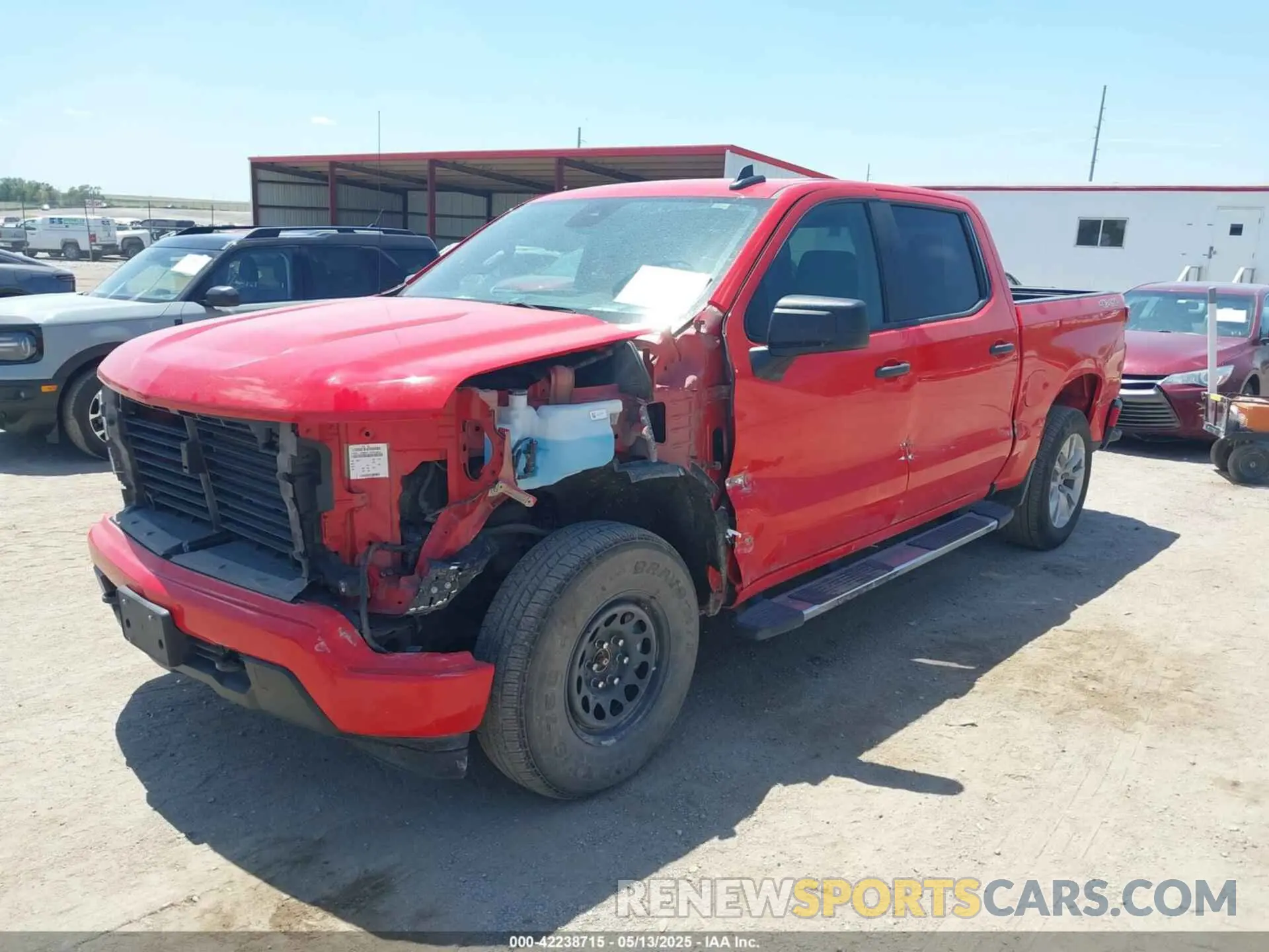 2 fotografías del automóvil dañado 3GCPDBEK2NG572778 CHEVROLET SILVERADO 1500 2022