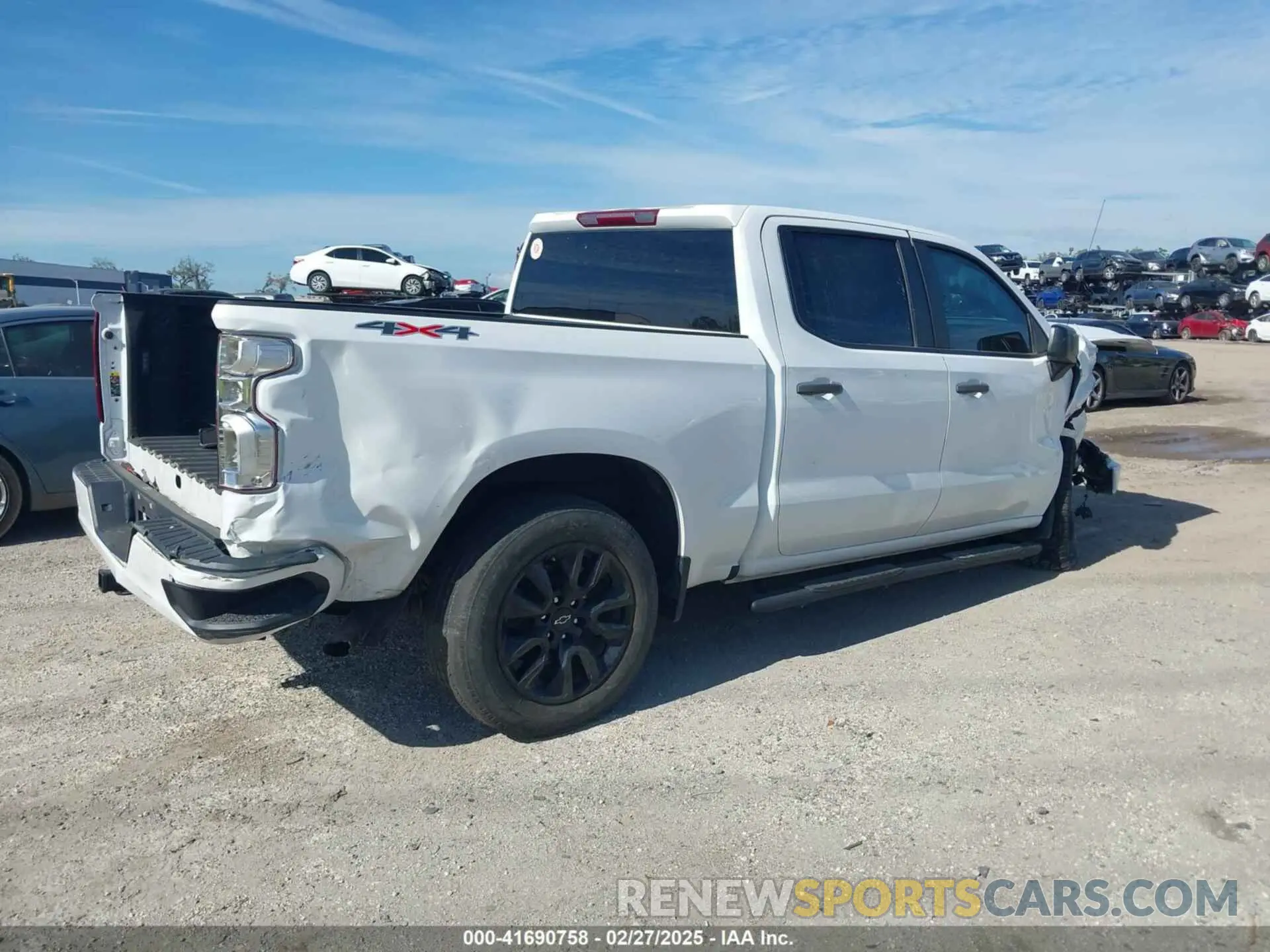 4 fotografías del automóvil dañado 3GCPDBEK7NG580584 CHEVROLET SILVERADO 1500 2022