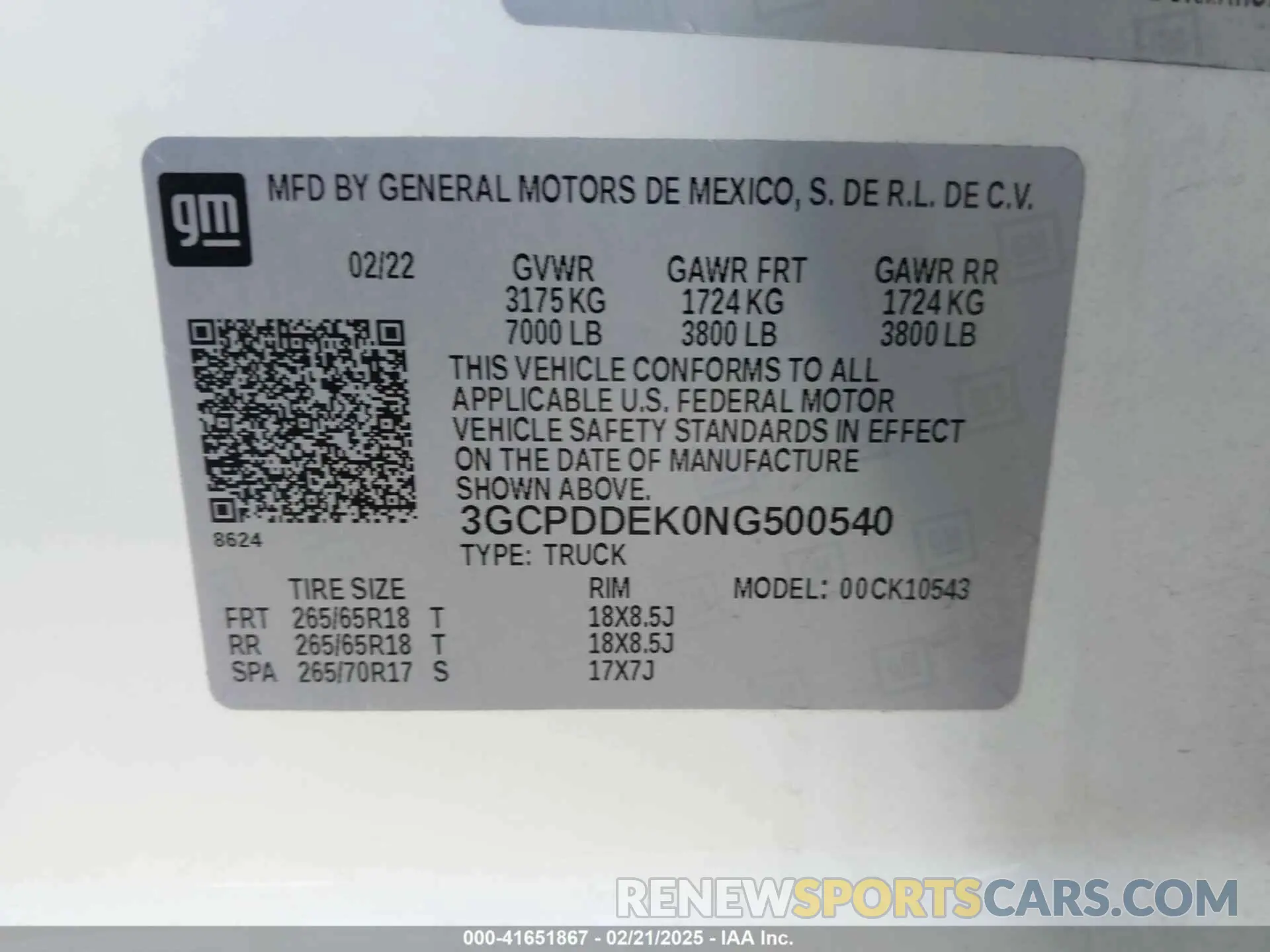 9 fotografías del automóvil dañado 3GCPDDEK0NG500540 CHEVROLET SILVERADO 1500 2022