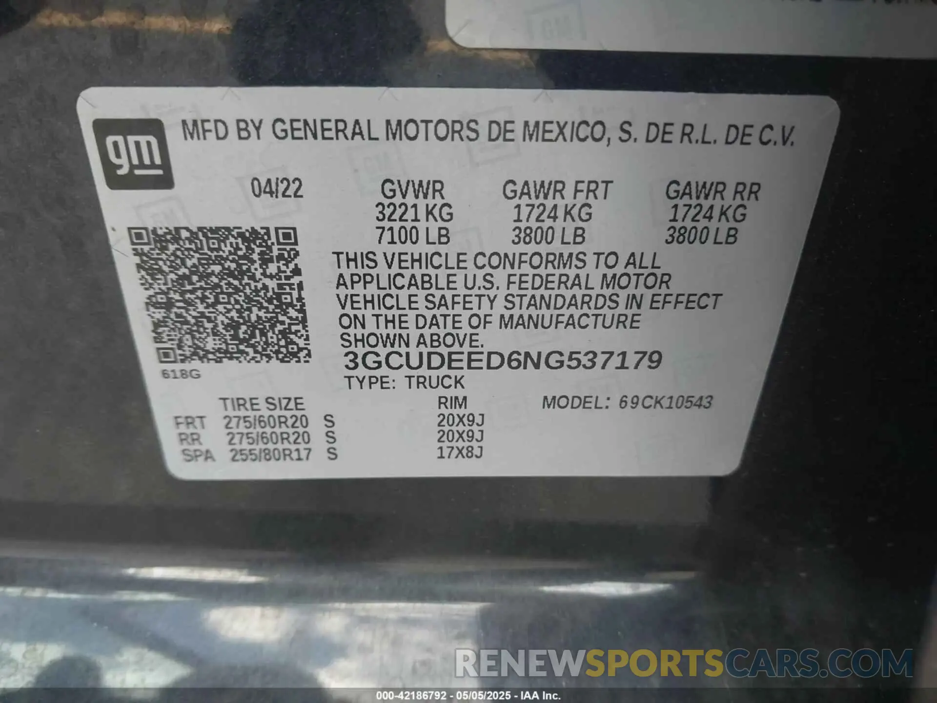 9 fotografías del automóvil dañado 3GCUDEED6NG537179 CHEVROLET SILVERADO 1500 2022