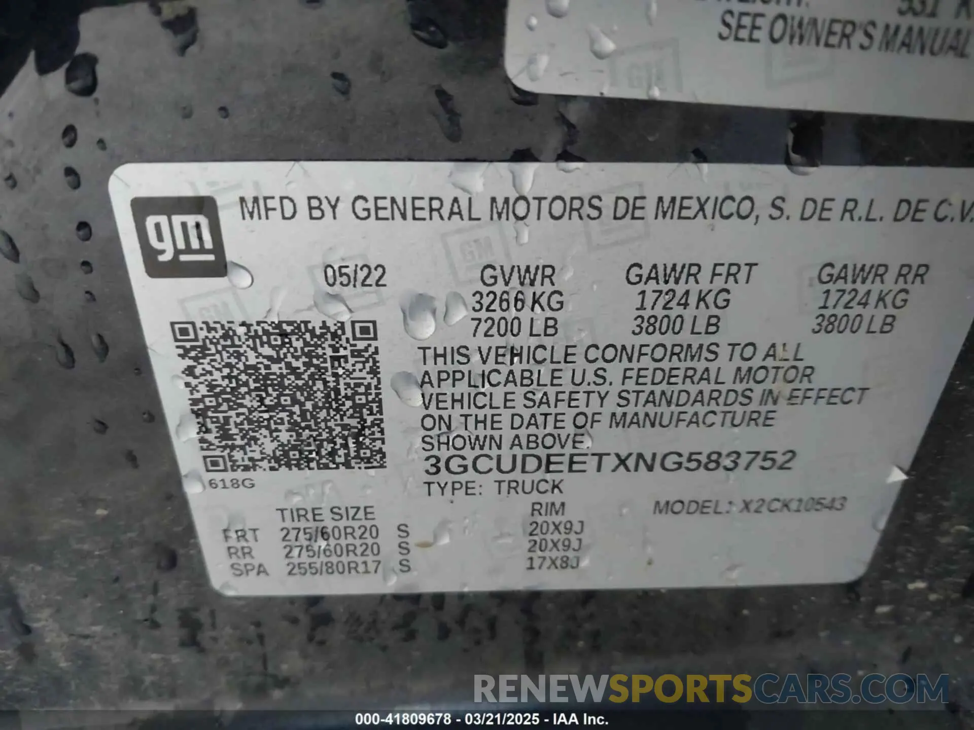 9 fotografías del automóvil dañado 3GCUDEETXNG583752 CHEVROLET SILVERADO 1500 2022