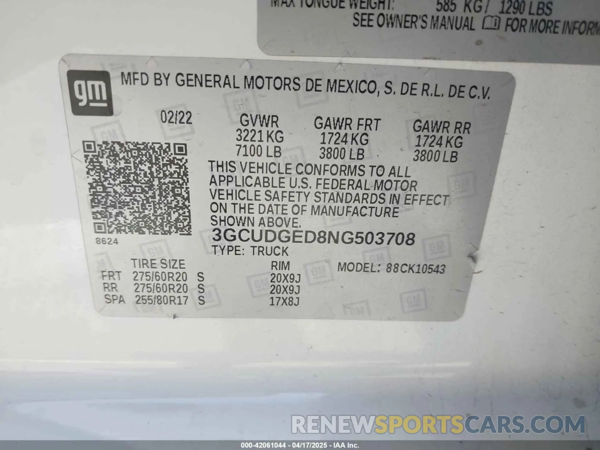 9 fotografías del automóvil dañado 3GCUDGED8NG503708 CHEVROLET SILVERADO 1500 2022