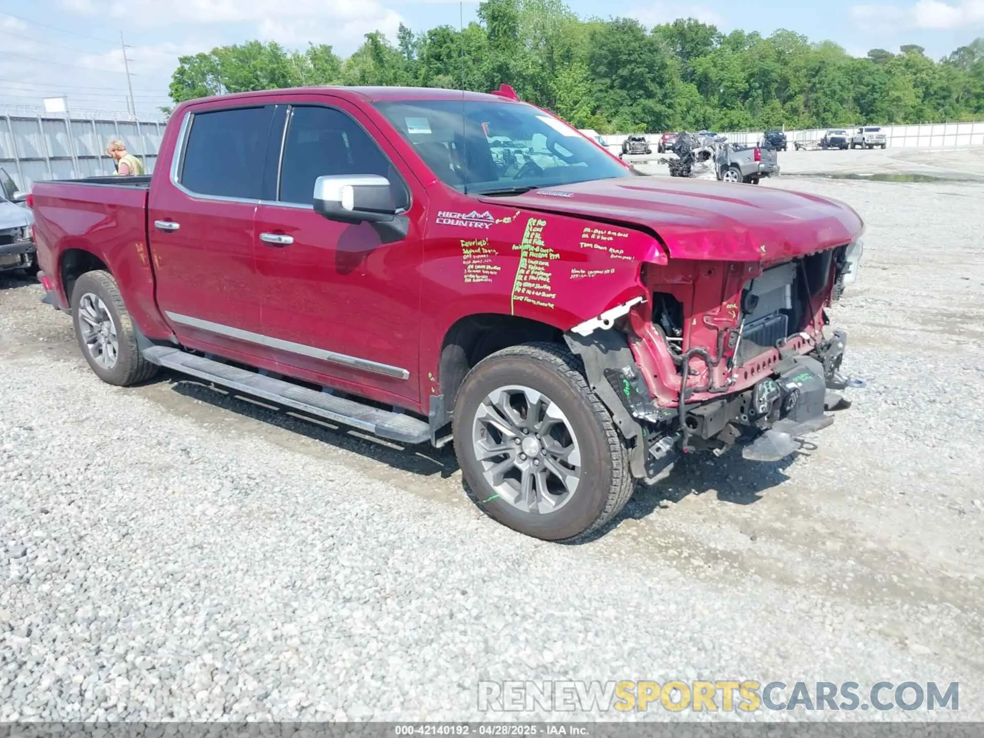 1 fotografías del automóvil dañado 3GCUDJET3NG593998 CHEVROLET SILVERADO 1500 2022