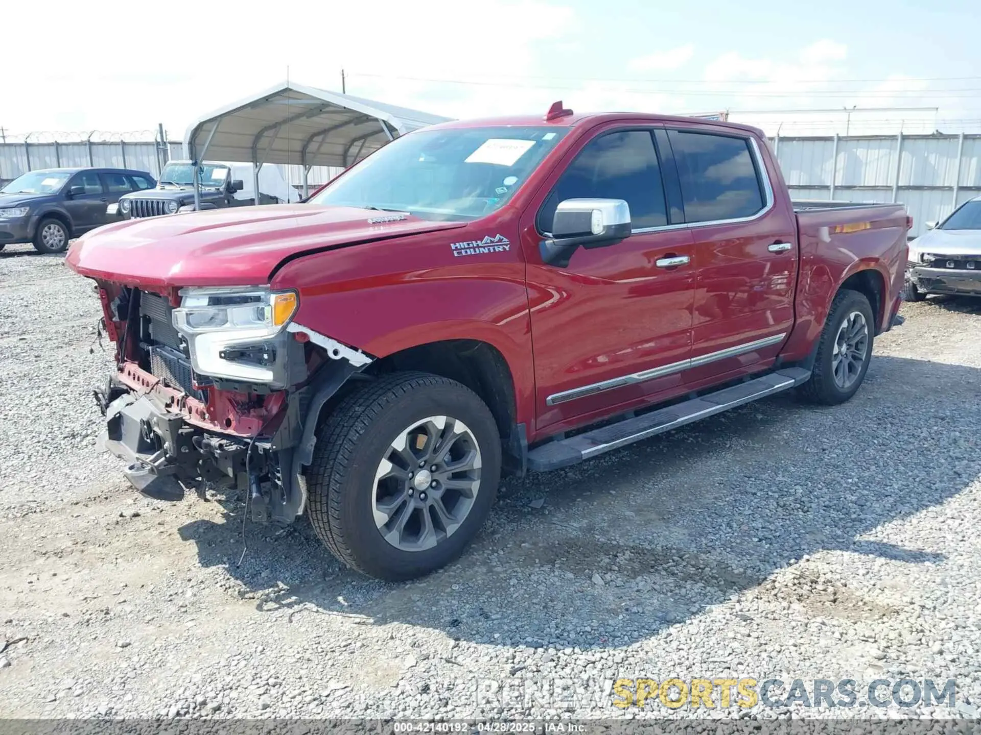 2 fotografías del automóvil dañado 3GCUDJET3NG593998 CHEVROLET SILVERADO 1500 2022