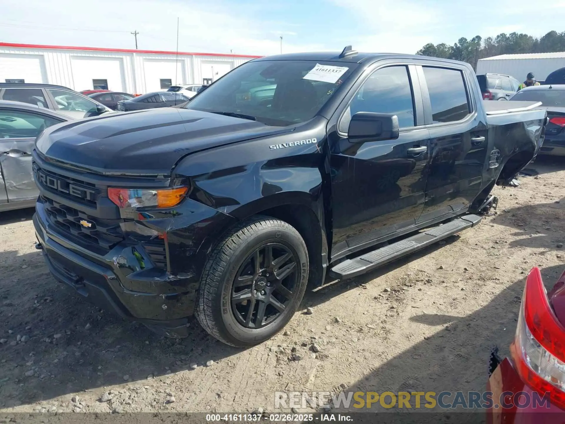 2 fotografías del automóvil dañado 1GCPABEK1PZ224613 CHEVROLET SILVERADO 1500 2023