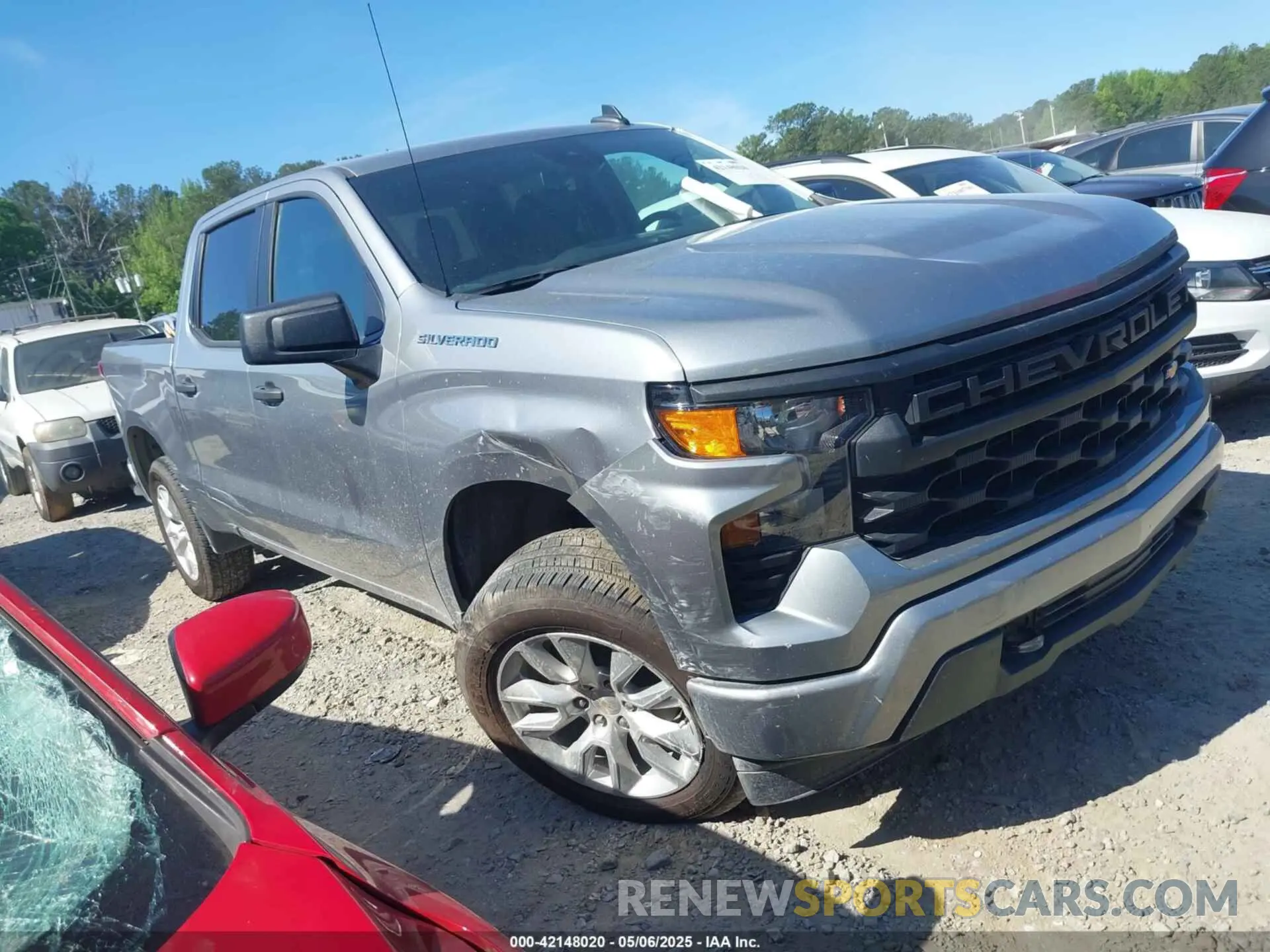 1 fotografías del automóvil dañado 1GCPABEK1PZ270250 CHEVROLET SILVERADO 1500 2023
