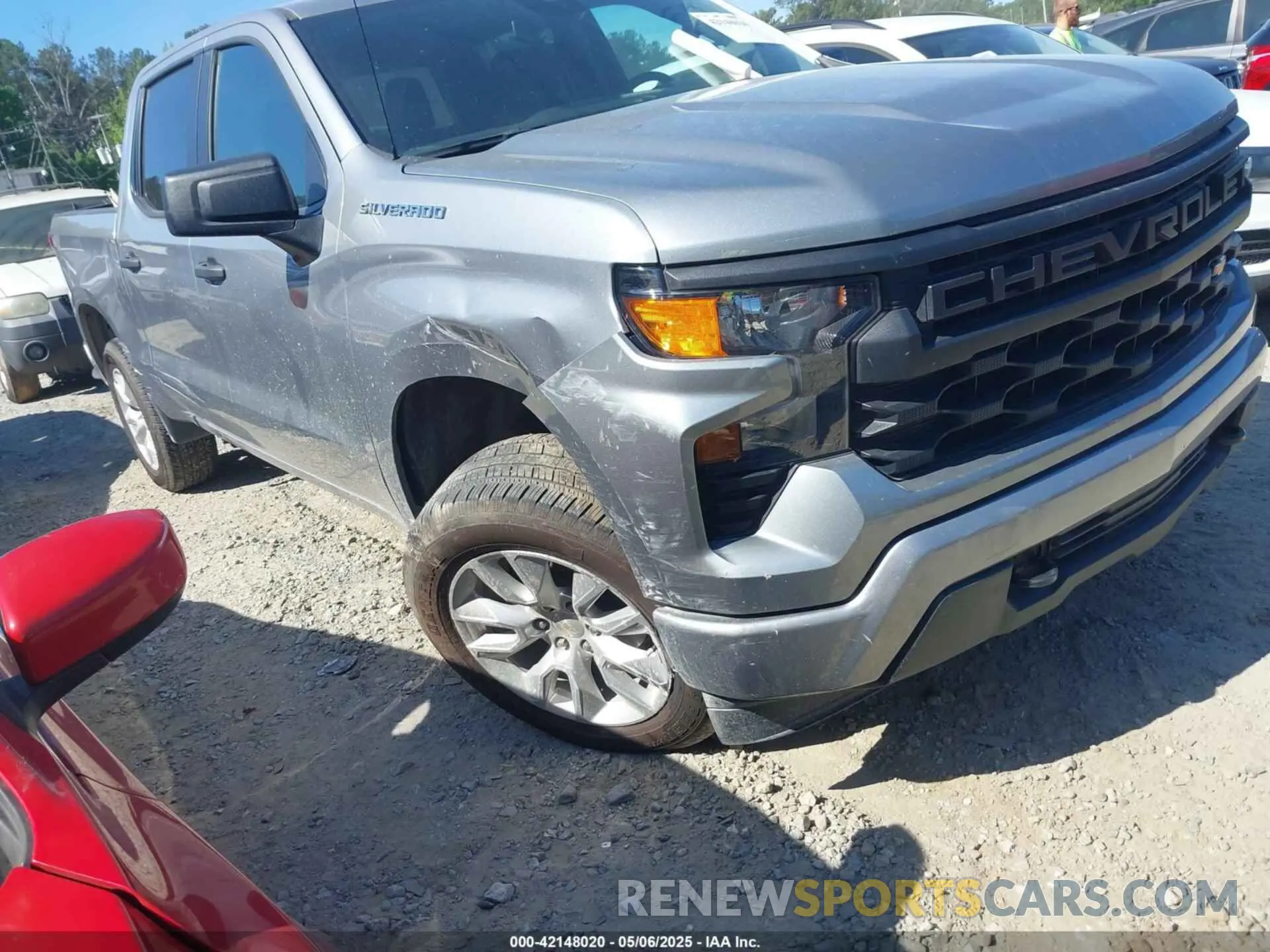 6 fotografías del automóvil dañado 1GCPABEK1PZ270250 CHEVROLET SILVERADO 1500 2023