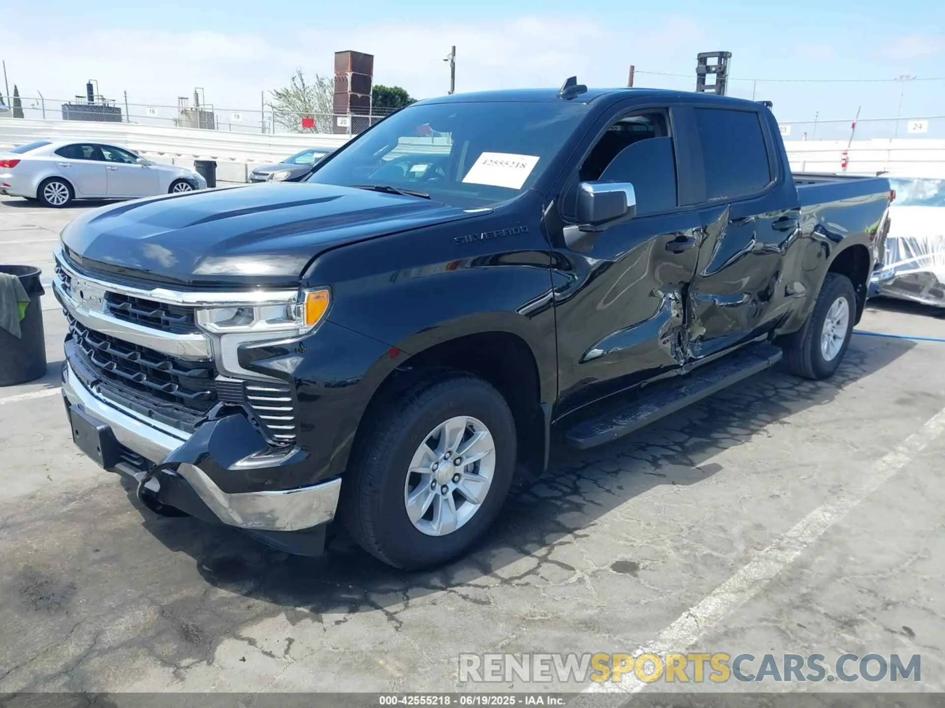 2 fotografías del automóvil dañado 1GCPACED4PZ331730 CHEVROLET SILVERADO 1500 2023
